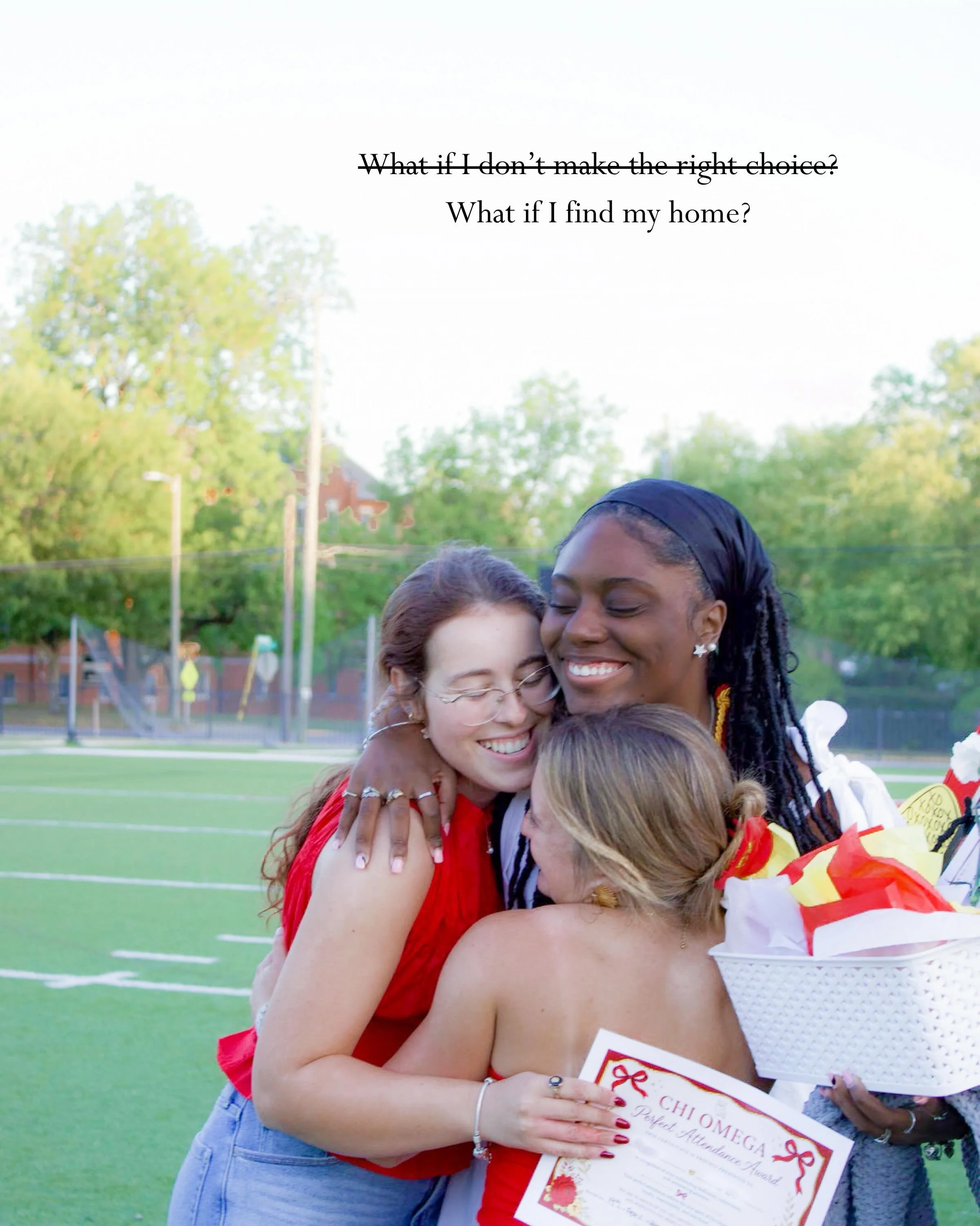 Forget the what-ifs and just show up at recruitment ❤️ Chi Omega will take care of the rest!