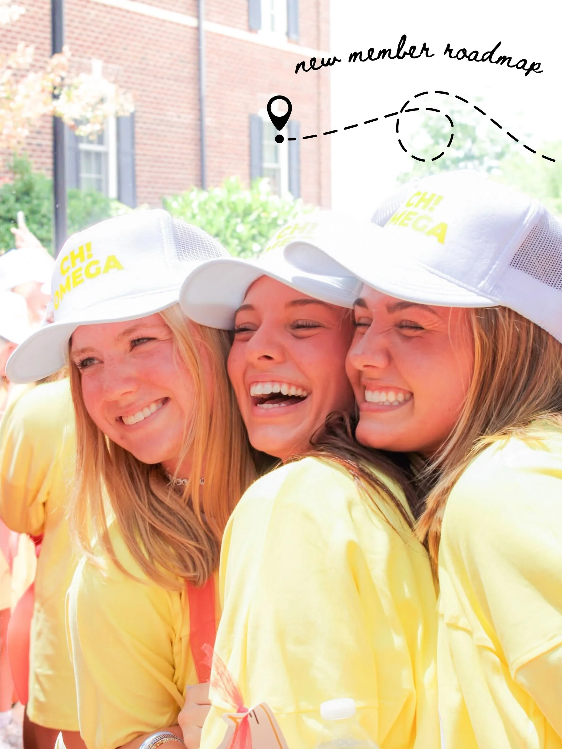 Here&rsquo;s a peek into what your first 90 days in Chi Omega look like! And it only gets better from there ❤️&zwj;🔥