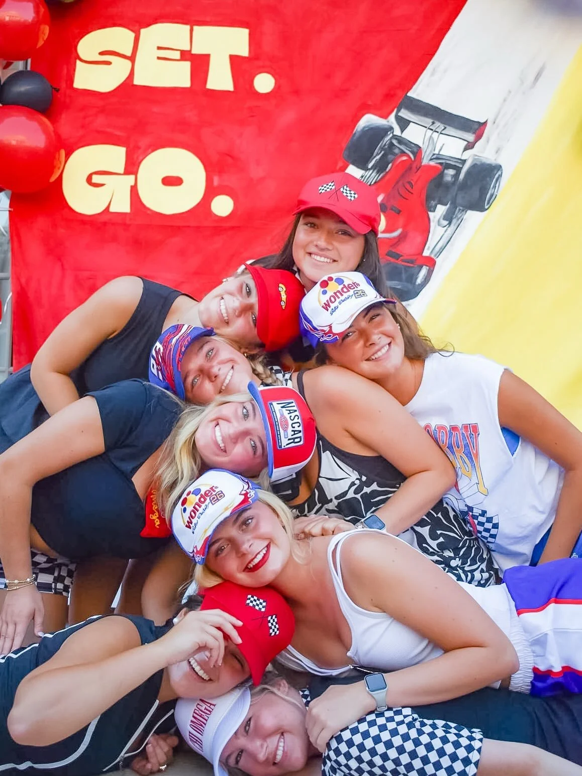Ready, set, go... Chi O! The school year is starting, which means we&rsquo;re off to the races. So grateful for the Sisters running at our side! 🏅