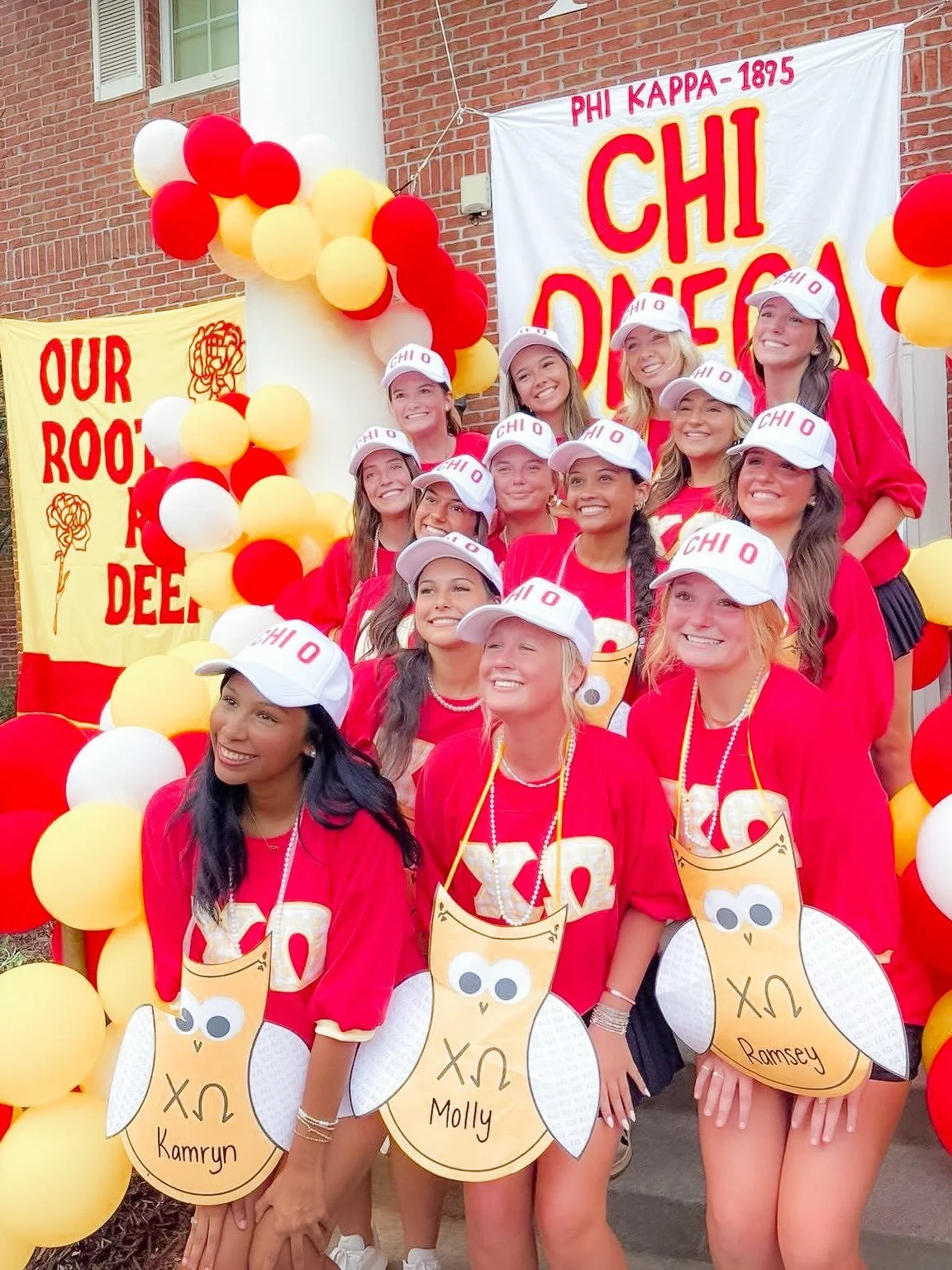 5,200 new members and counting!! Bid Day deserves more than one post ❤️&zwj;🔥 Tag a new member who you can&rsquo;t wait to see grow in Chi Omega!