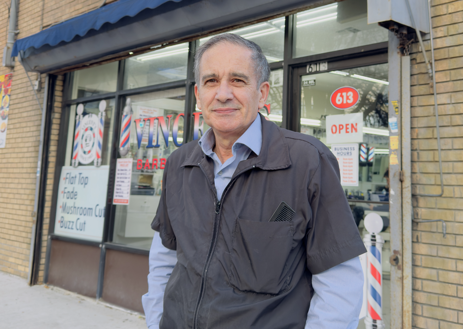 Emilio Larrosa of Vincent’s Barber Shop Honored for Community Impact