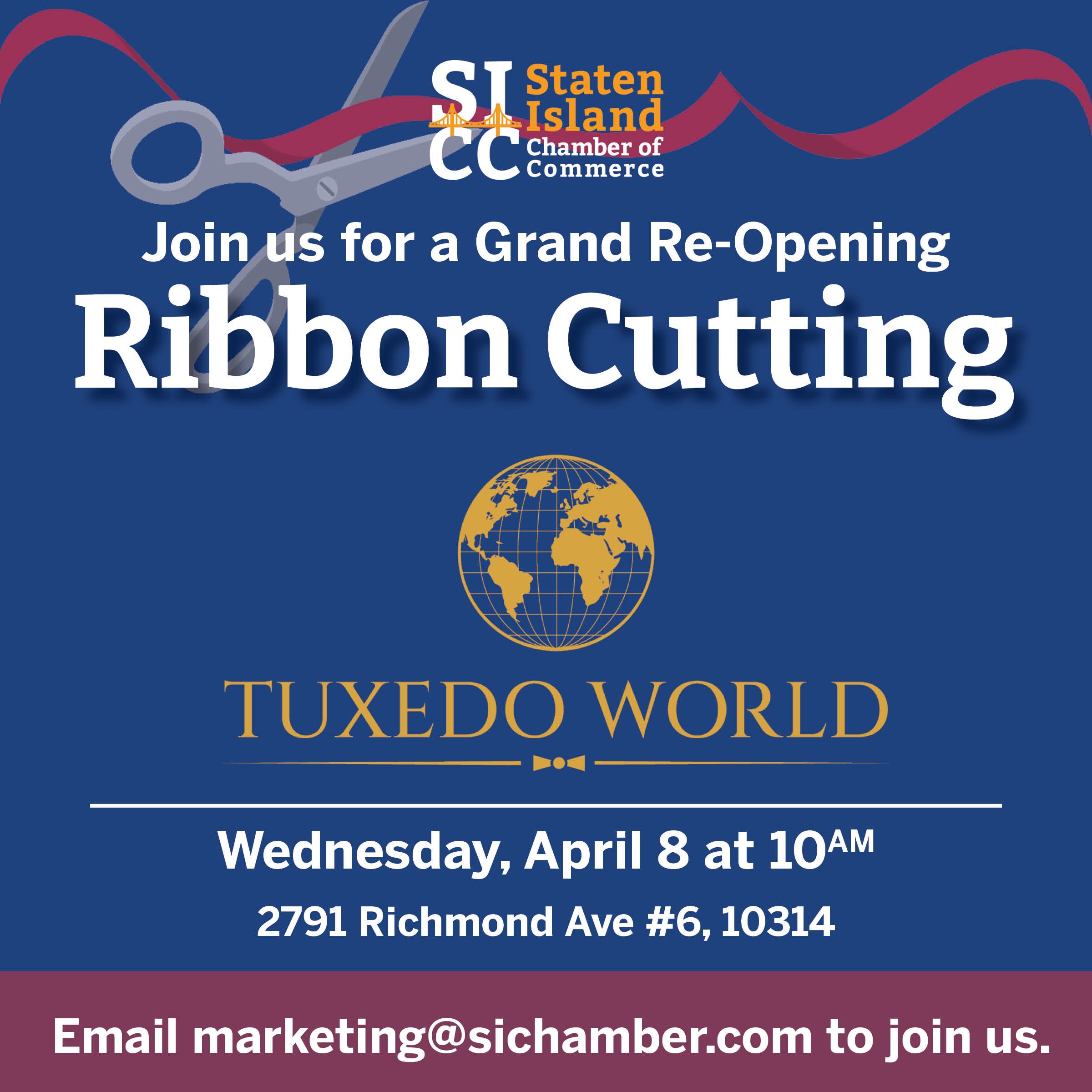 Ribbon Cutting: Tuxedo World Grand Reopening