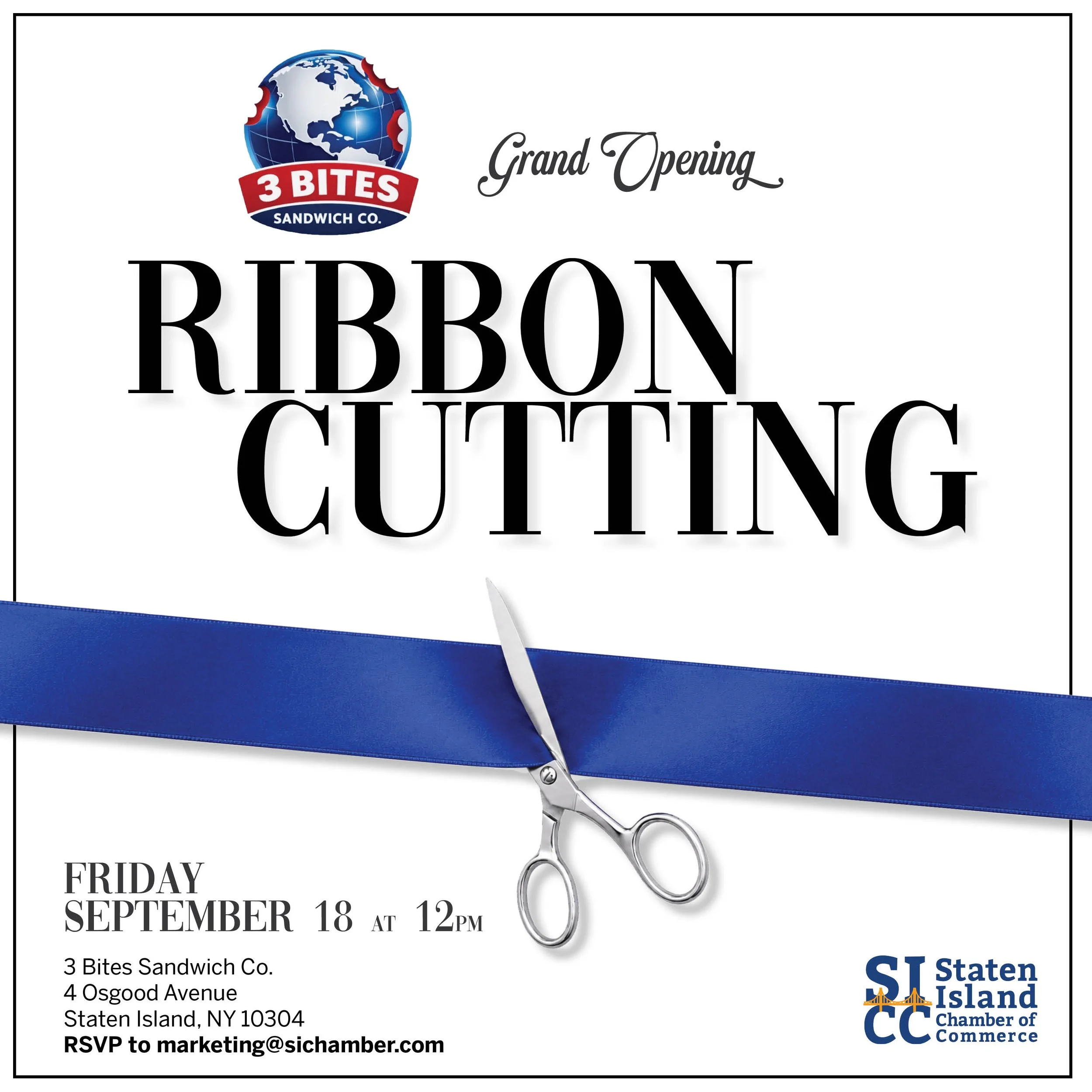 3 Bites Sandwich Co: Ribbon Cutting