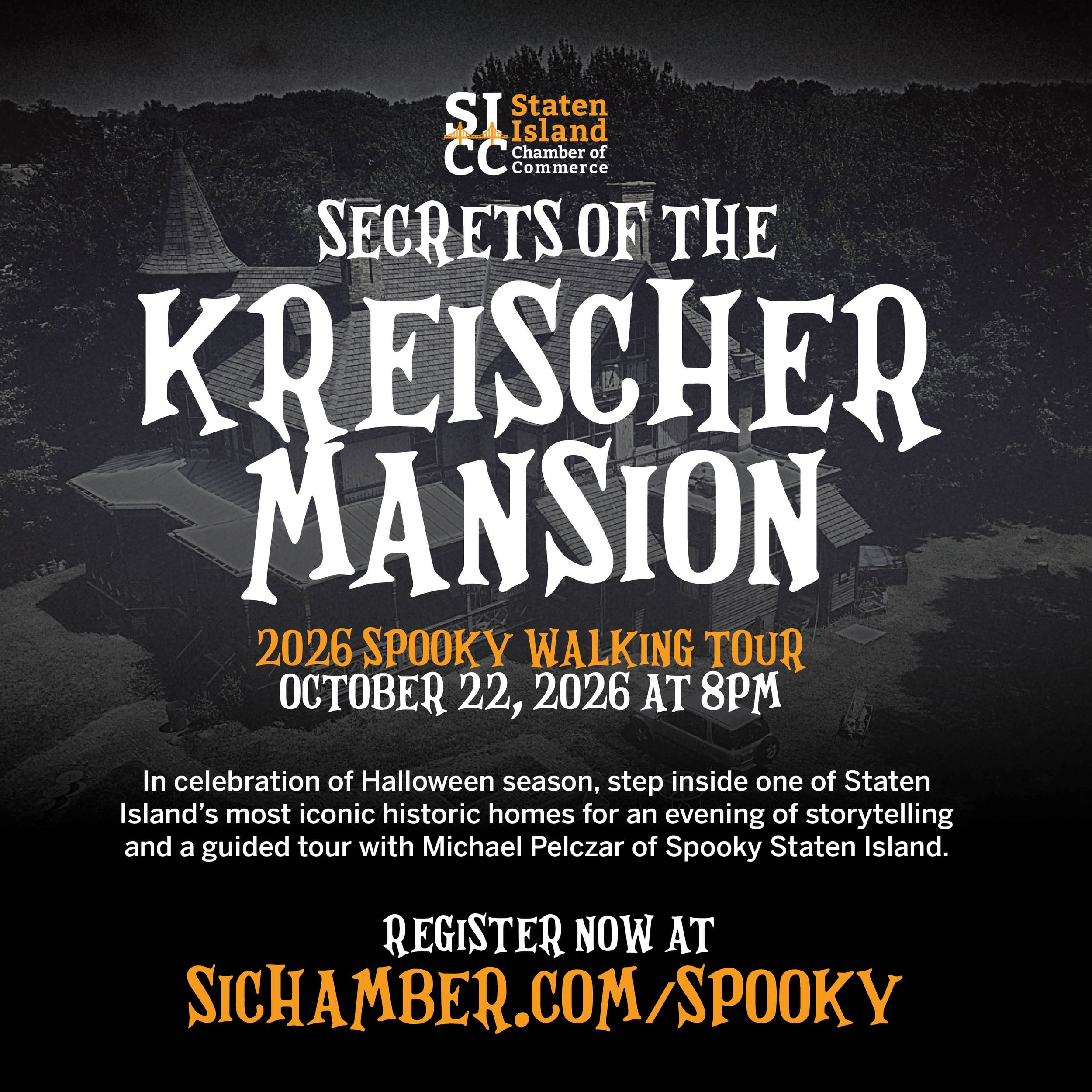 Secrets of the Kreischer Mansion: 2026 Spooky Walk Tour