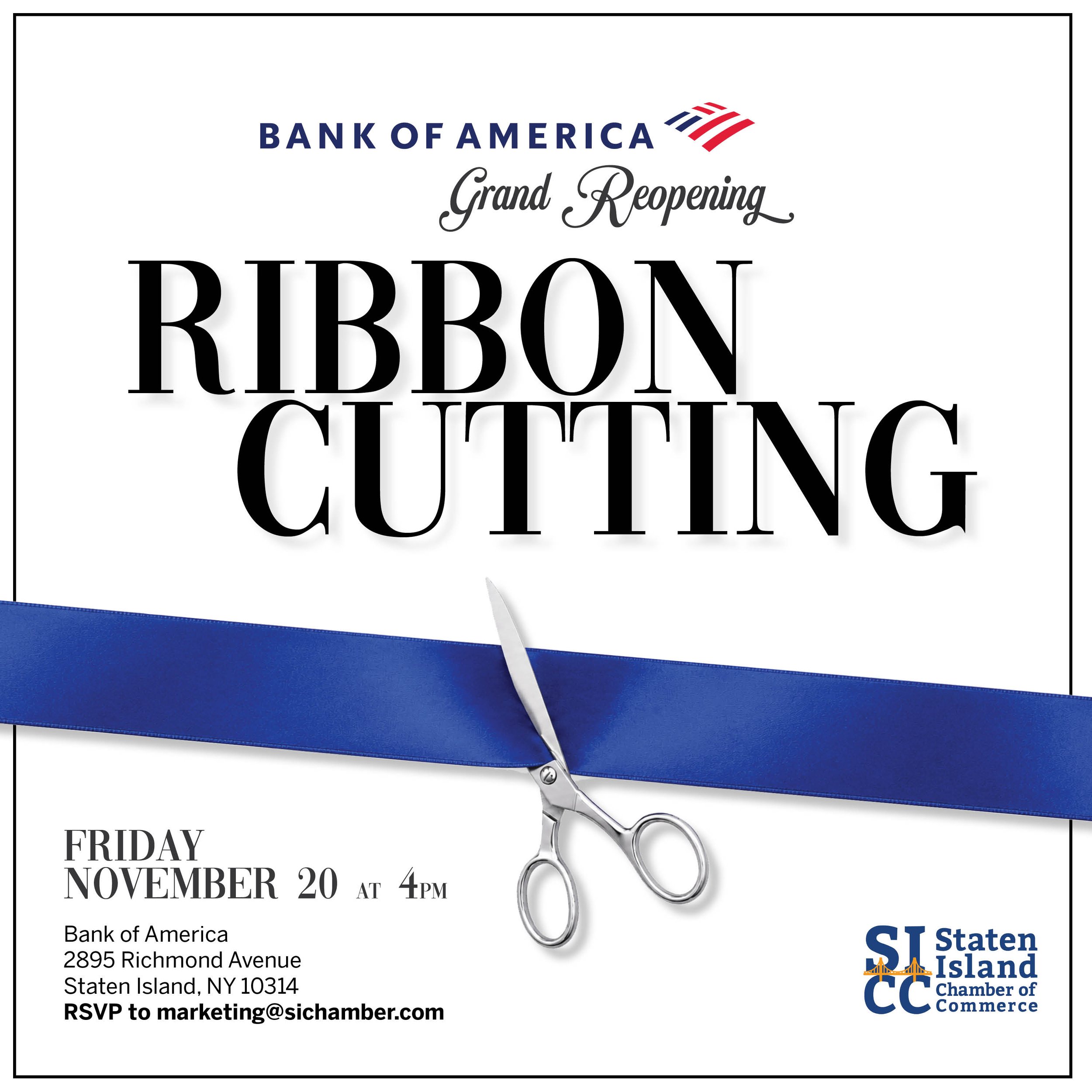 Bank of America: Grand Opening Ribbon Cutting