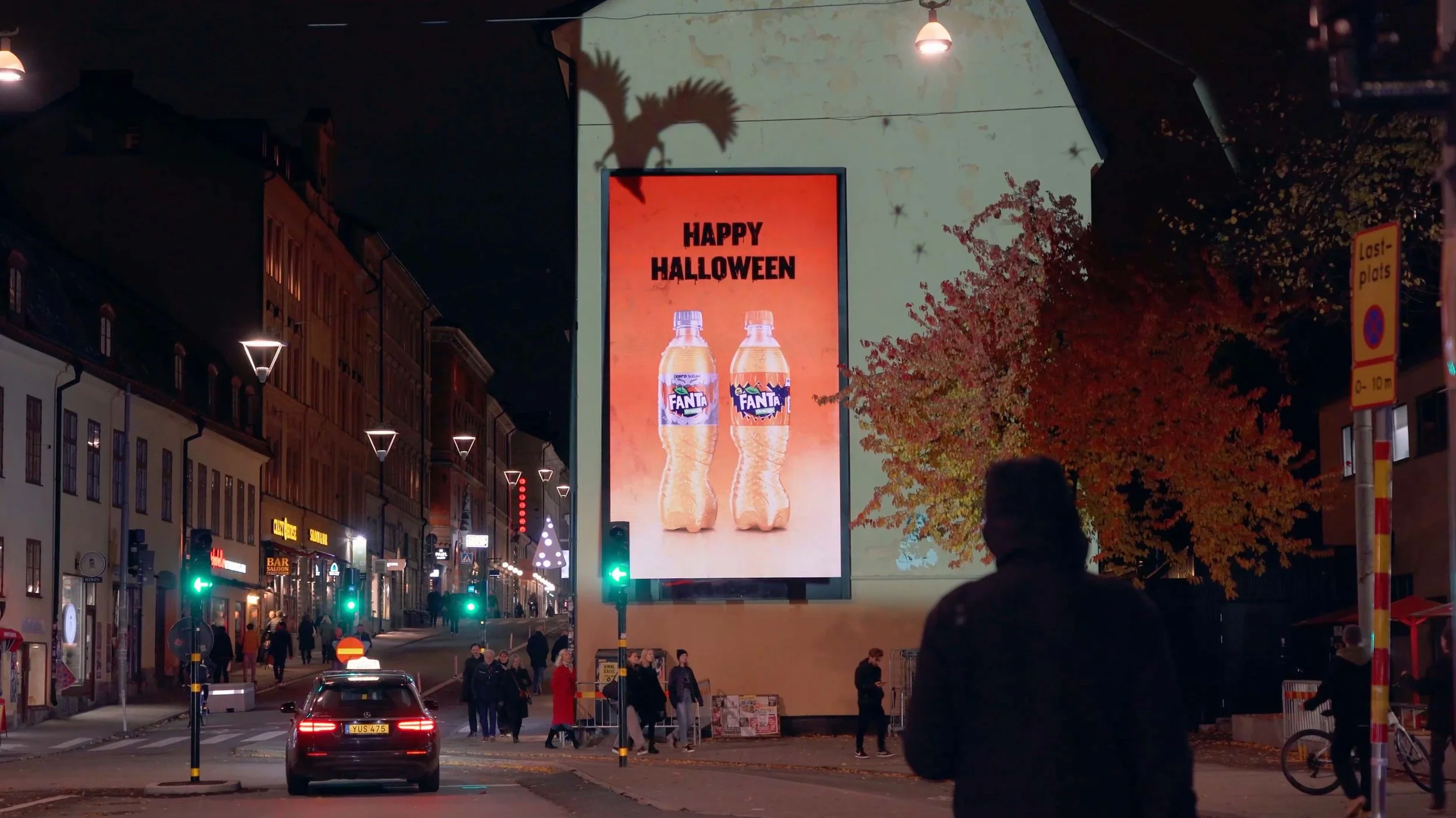 Fanta Halloween OOH Campaign Digital Projection Mastery