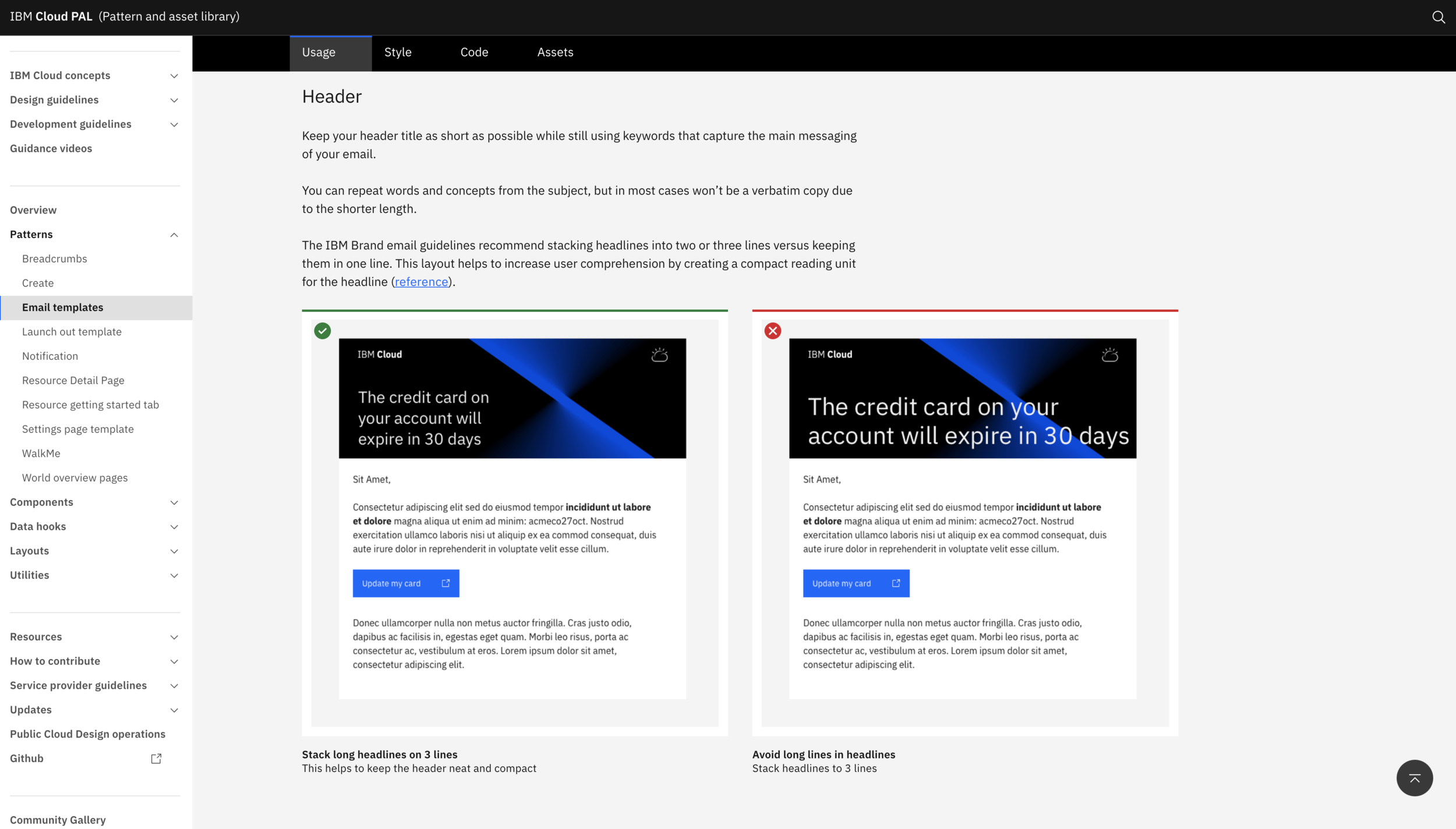 Best practices and UX guidance