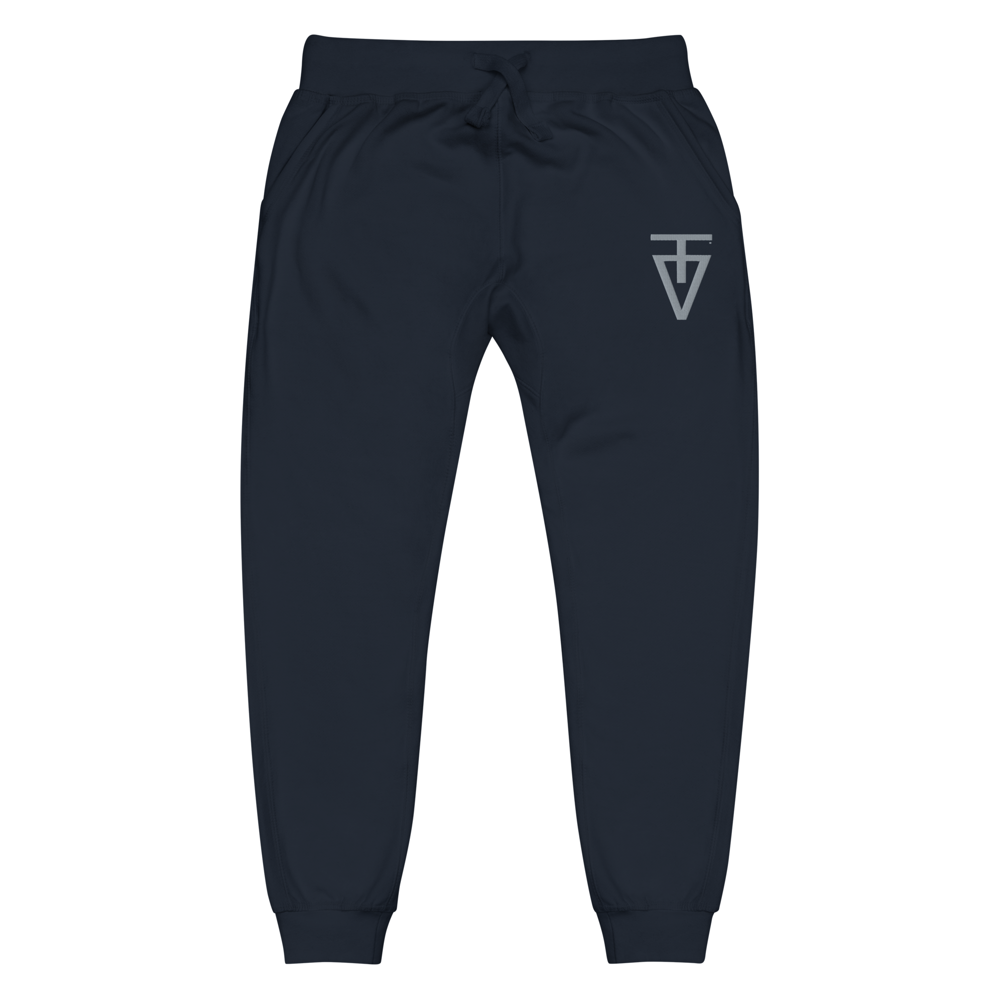unisex-fleece-sweatpants-navy-blazer-front-67205e457cd9f.png