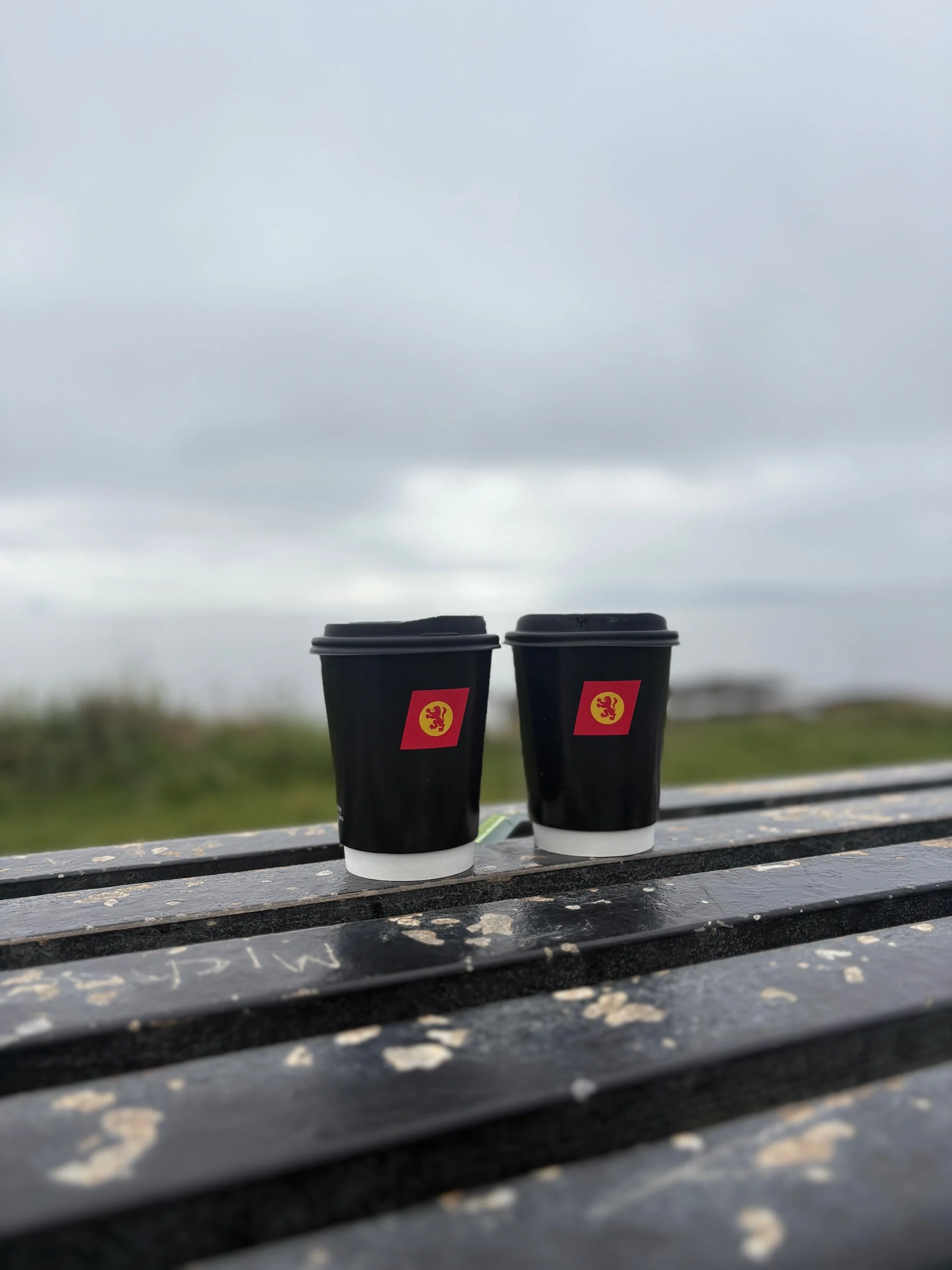 Calmac branded coffee cups