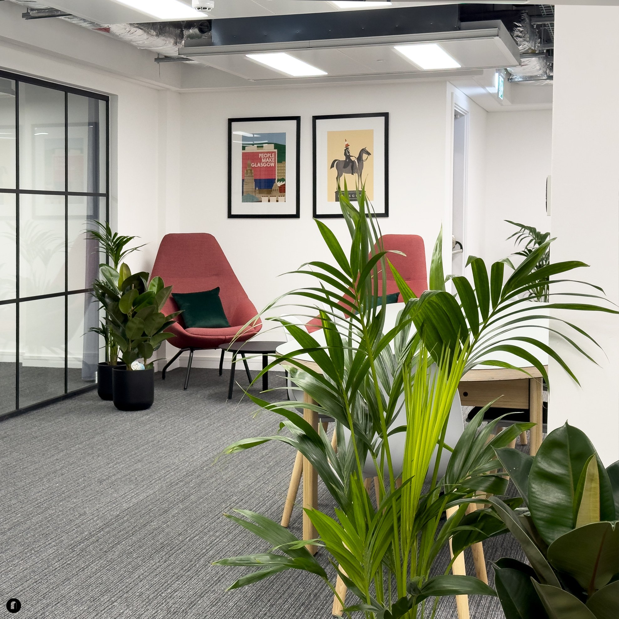 🏢 Our team at Arch Interiors had the privilege to dress the freshly refurbished office spaces on West George Street in Glasgow 🏢 

🎨 We've woven a tapestry of local flair by adorning the walls with captivating artwork from talented area artists, i