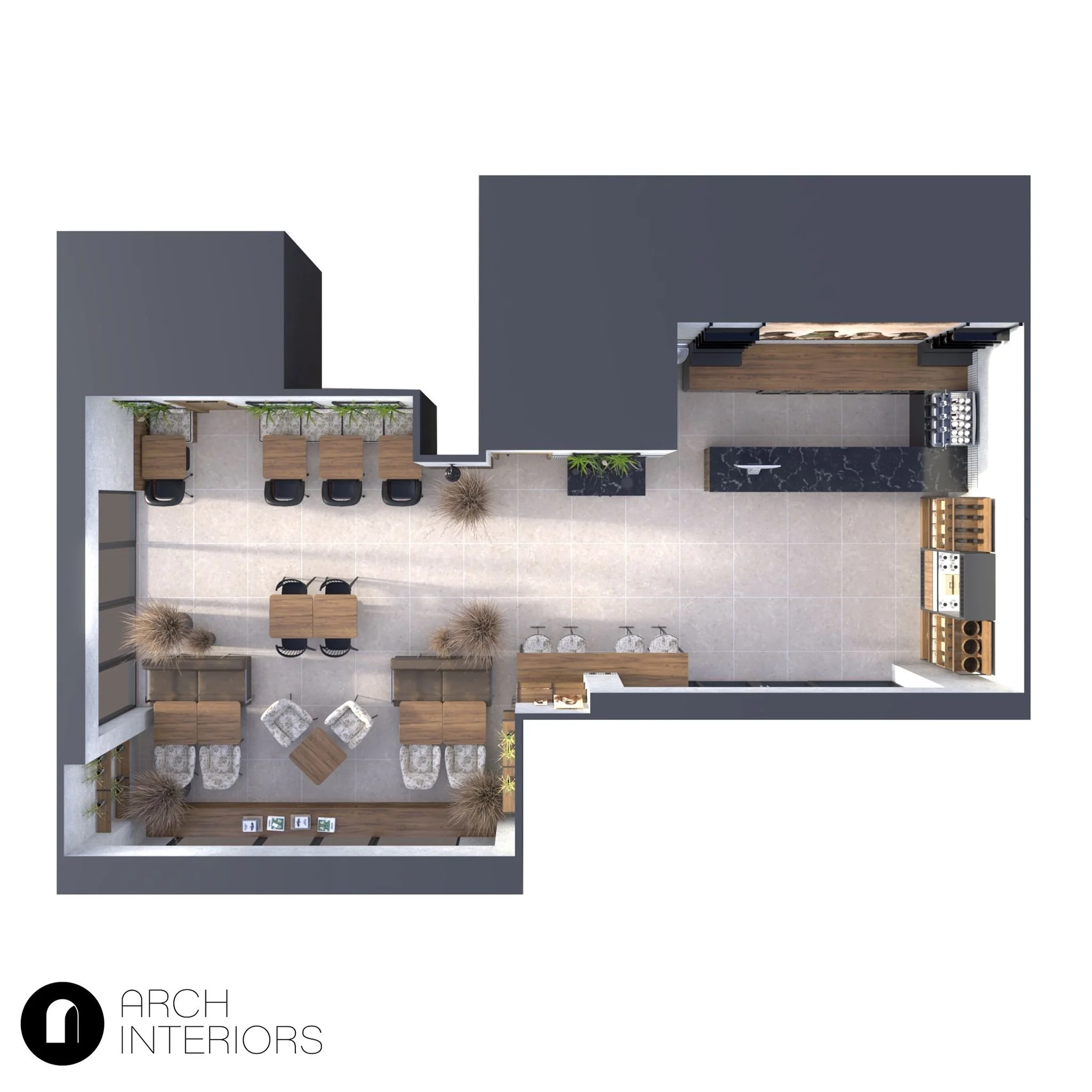 Designing a cafe isn&rsquo;t just about how it looks - it&rsquo;s about how it works.

The 3D floor plan helps test layout, circulation, and functionality long before anything is built.

This stage is where many challenges are quietly solved.

#Hospi
