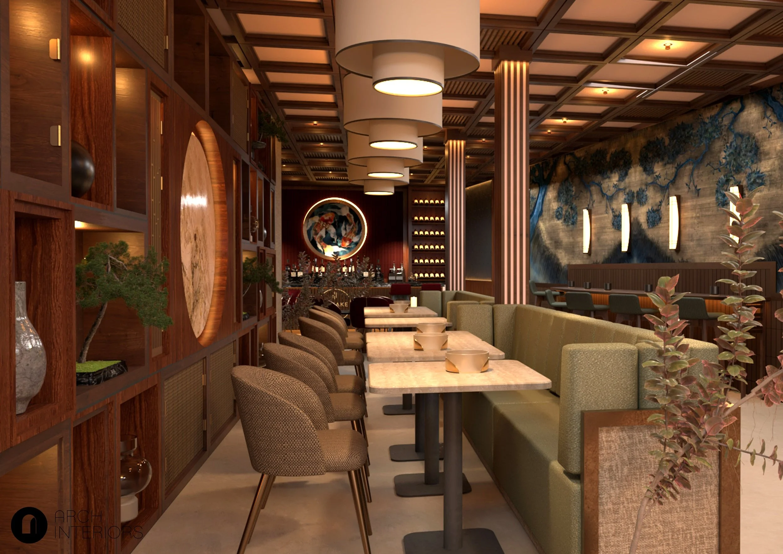 ✨ A glimpse into one of our latest hospitality projects ✨

What was once a traditional buffet restaurant is being reimagined into a contemporary dining destination inspired by Asian culture, craftsmanship and atmosphere.

For this concept, we focused