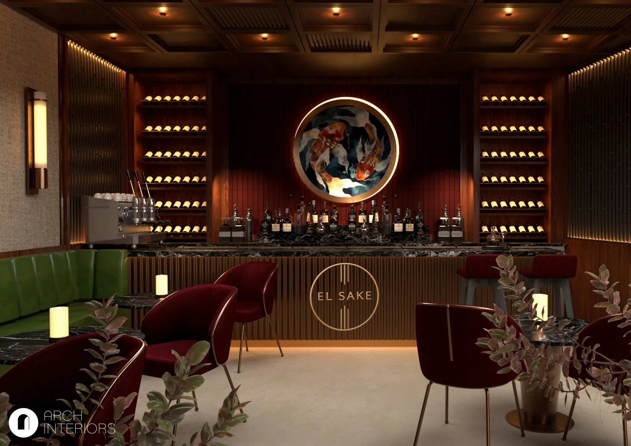 A bar should be more than a place to order a drink.

Designed as a focal point of the space, this feature combines rich materials, ambient lighting and layered textures to create a memorable destination within the restaurant.

#glasgowinteriordesigne