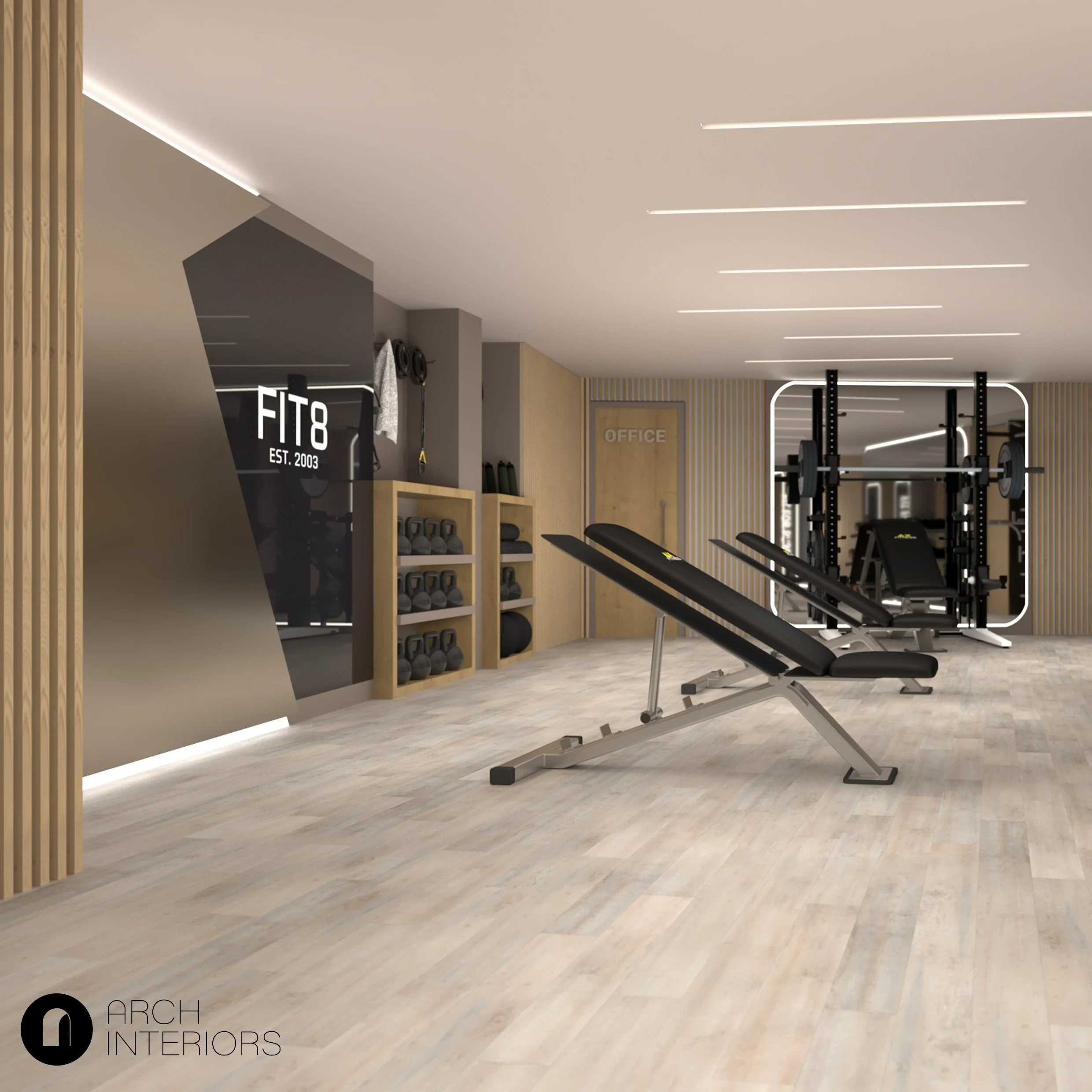 Feature wall logo design