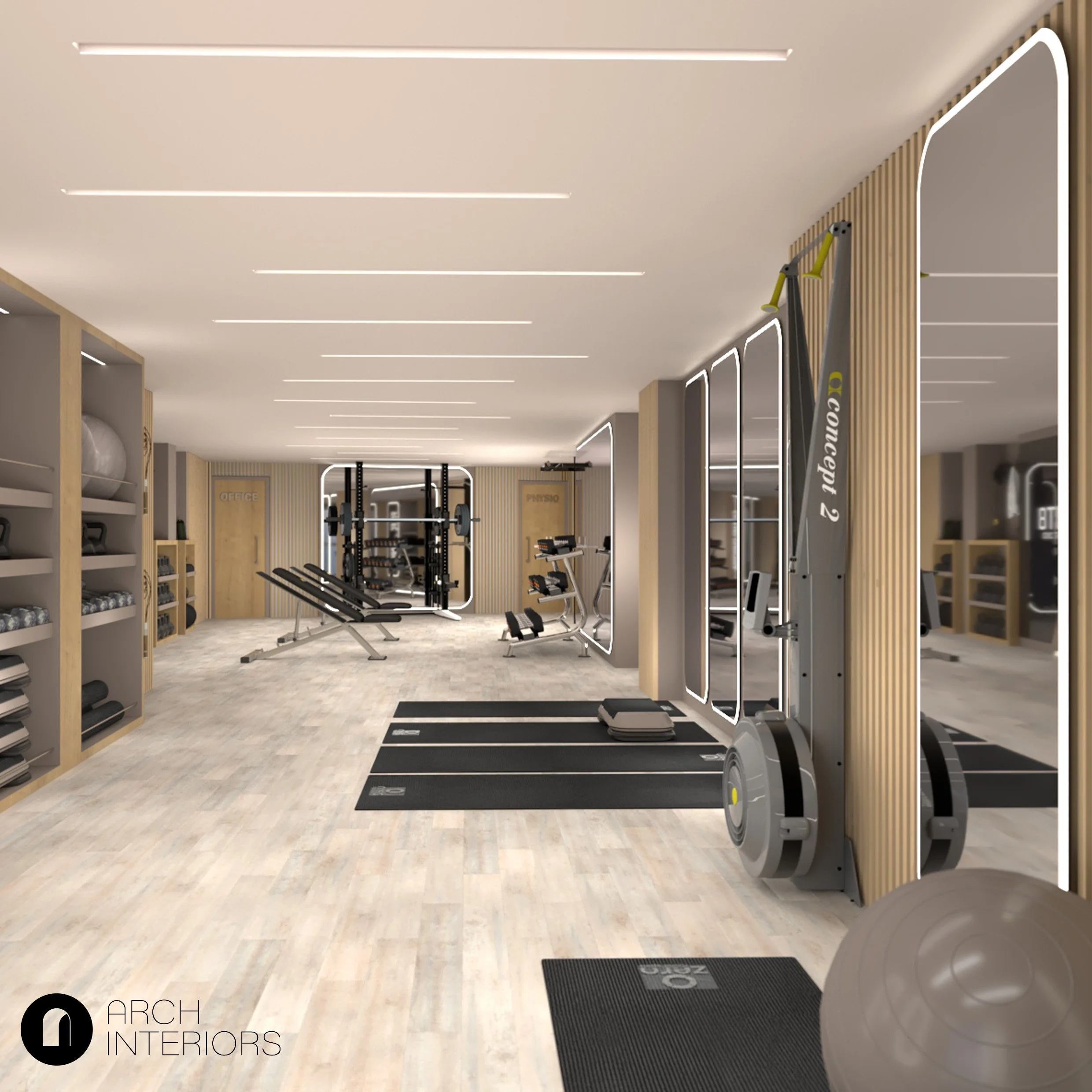 PT trening zone design