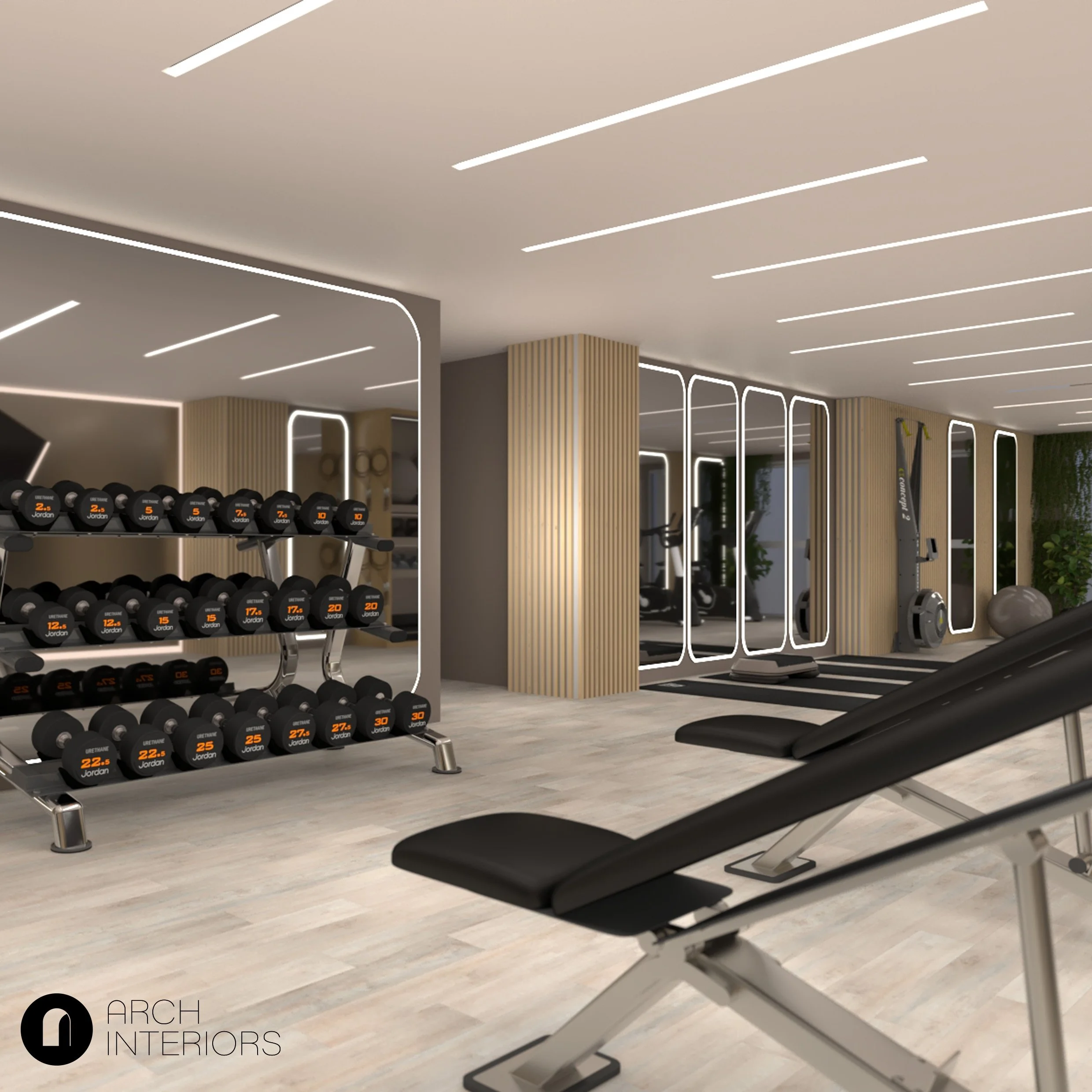 Free weight zone design