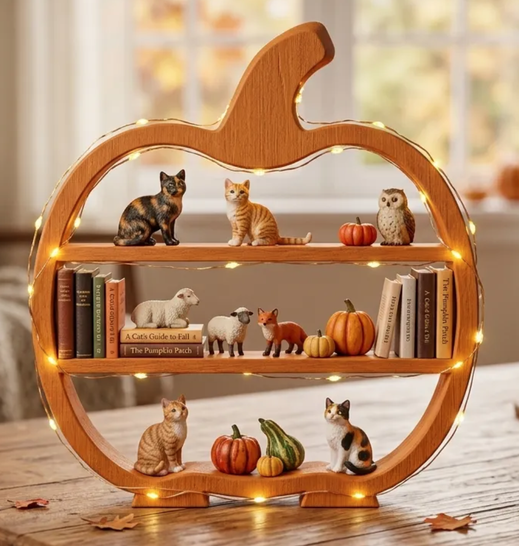 Mini Pumpkin Table Top Shelf