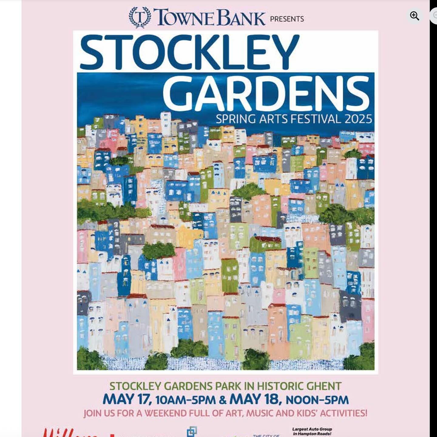 Excited to show my work at the Stockley Gardens Art Show in historic Ghent next weekend- May 17 &amp; 18. If you&rsquo;re in the area, stop by and say hello! 👋 
Booth C19
