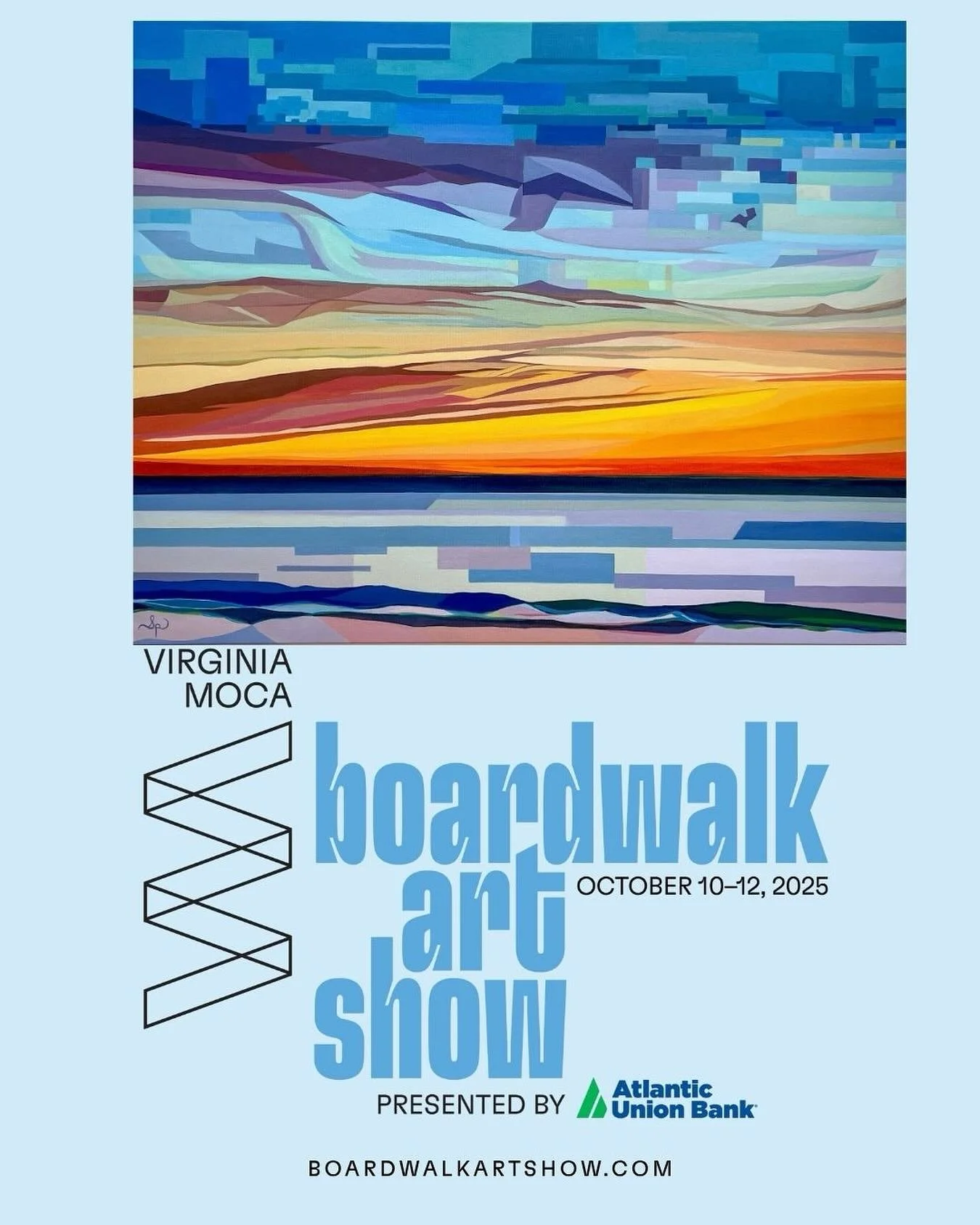 Getting ready for the 69th Virginia MOCA Boardwalk Art Show, one of Virginia Beach&rsquo;s most beloved oceanfront events!! This painting called &ldquo;Illusion&rdquo; will be at my booth 3110.  Make sure to stop by and say hello!👋 BOOTH 3️⃣1️⃣1️⃣0️
