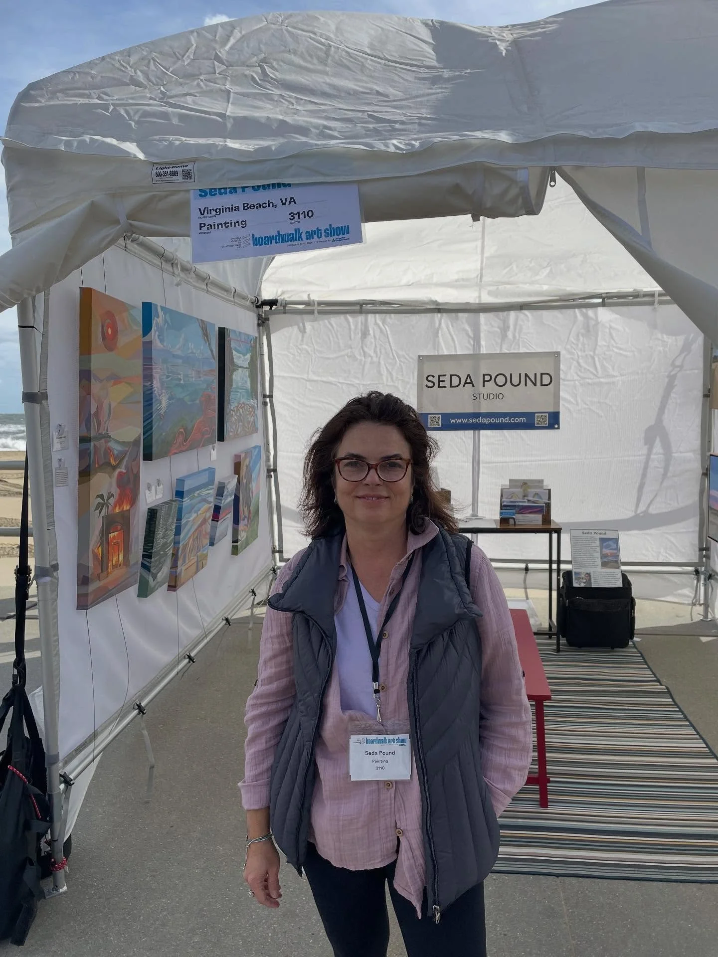 Booth 3110 - Come and find me around 31rd Street right next to Neptune!!

Virginia MOCA Boardwalk Art Show

Updated Show Schedule:
Friday: 10:00 AM&ndash;6:00 PM
Saturday: 9:00 AM&ndash;2:00 PM
Saturday Load Out: 2:00 PM&ndash;6:00 PM
Sunday: CANCELE