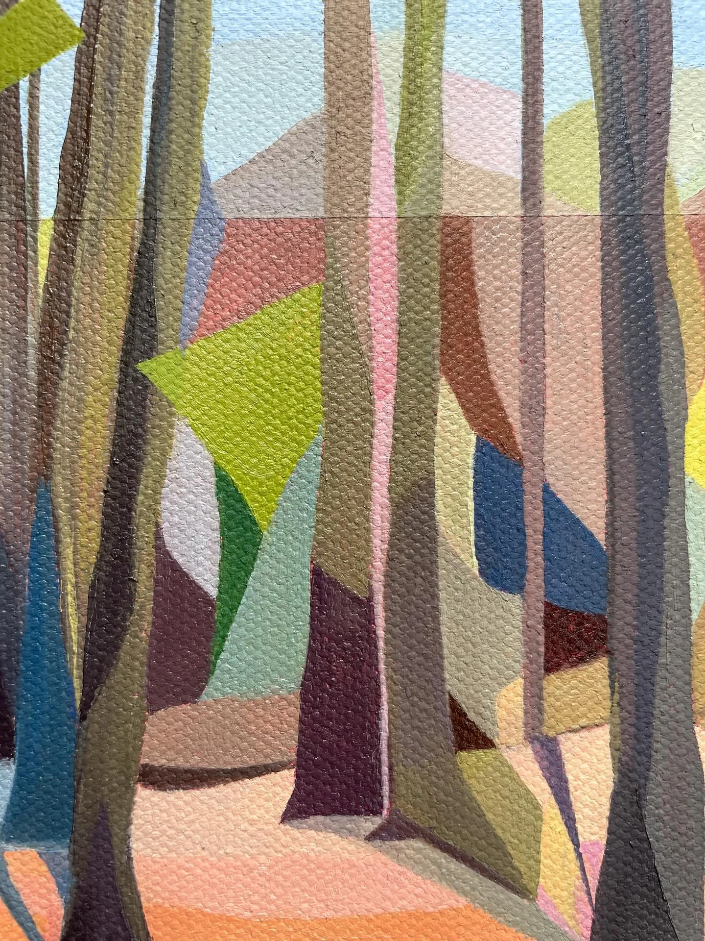 New work in progress&hellip; 
Oil on canvas
Detail pics

#contemporaryart 
#EnvironmentalArt 
#ArtAndEcology
#geometriclandscape
# sedapoundstudio