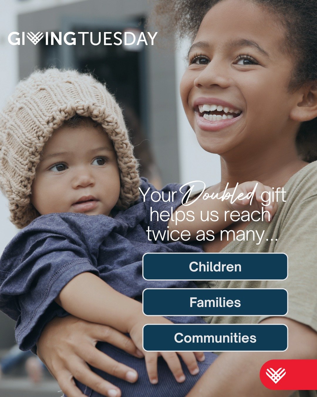 ONE WEEK until Giving Tuesday! 🎉

Next Tuesday, December 2, every donation to Family Connect of Wisconsin will be MATCHED dollar-for-dollar up to $15,000, thanks to our 2025 Matching Fund. 

After a weekend of Black Friday deals and Cyber Monday sho