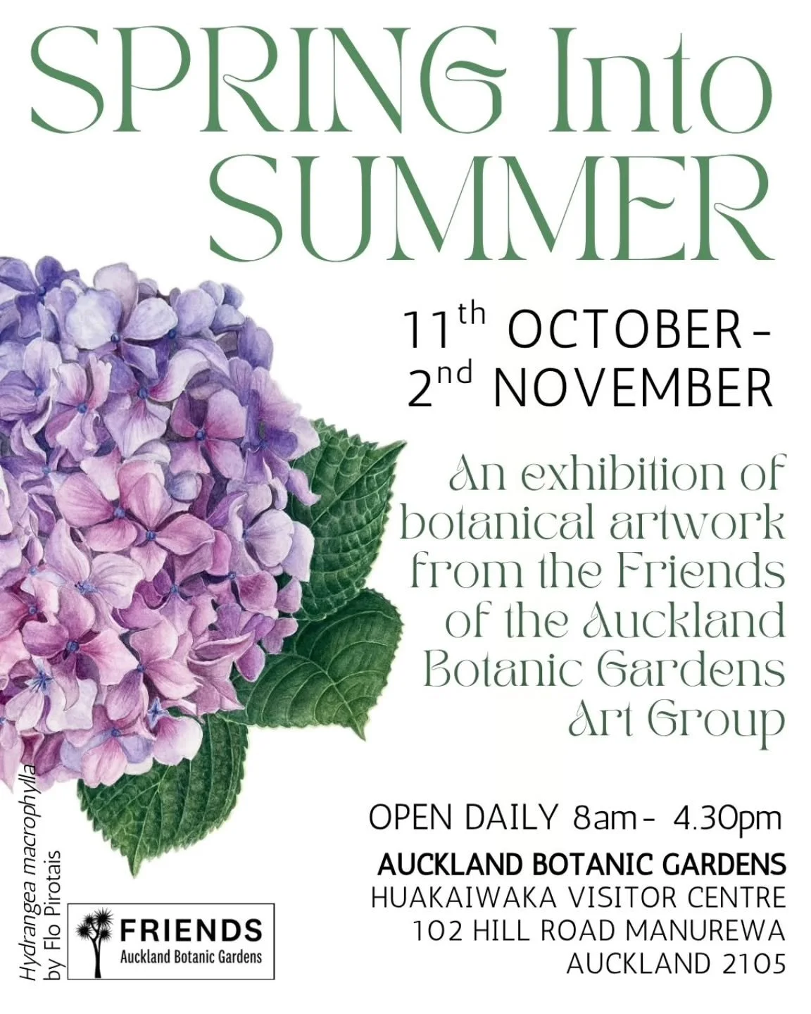 Don't miss this this beautiful exhibition which is being held at Auckland Botanic Gardens until 2 November. It features fresh and lovely works of botanical art by The Friends of Auckland Botanic Gardens Art Group many of whom are also BASNZ members.

