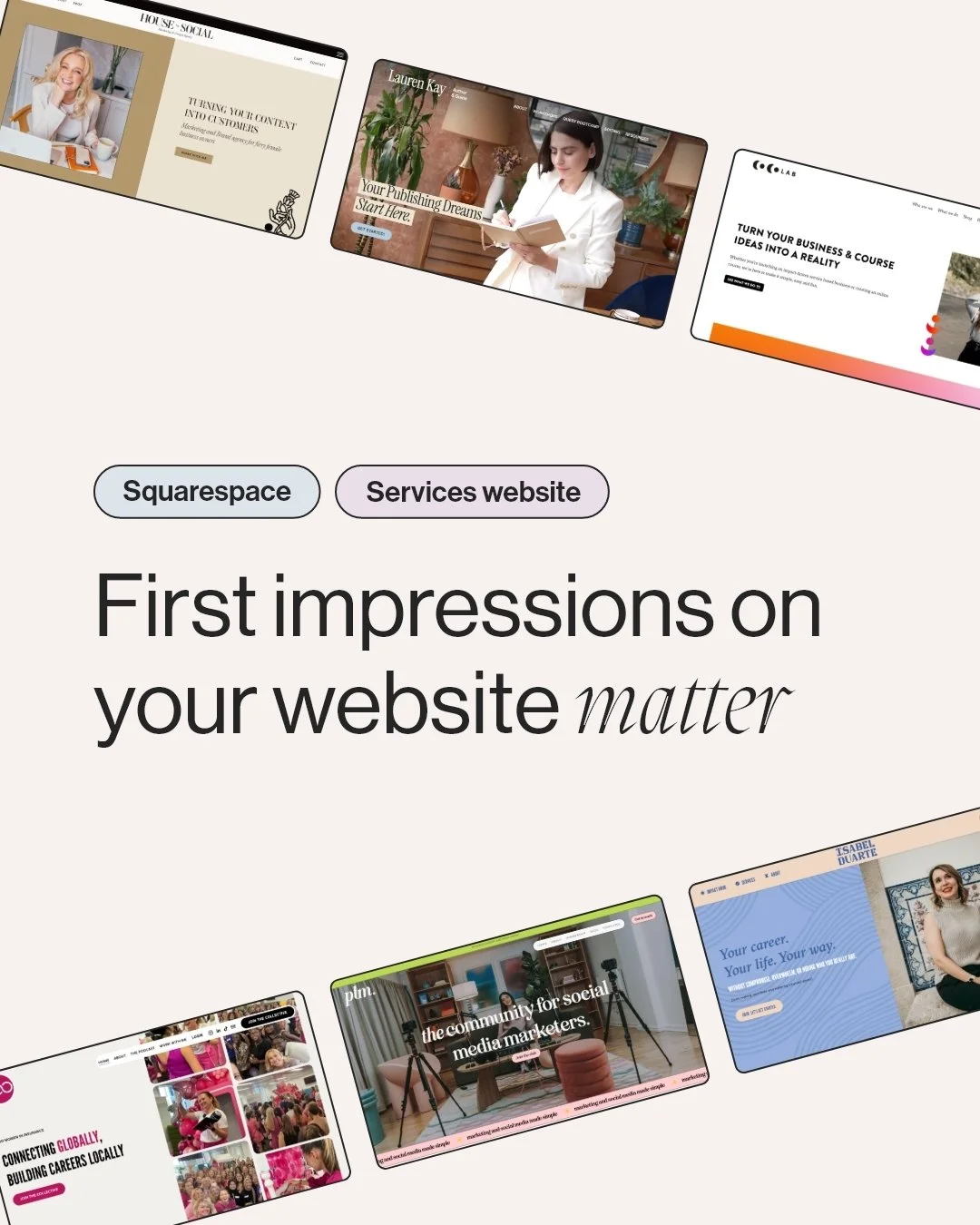 Your website is often the first impression potential clients have of your business, and that first impression matters. 
Whether you’re a creative, coach, consultant, or service-based business, your online presence should reflect the profession