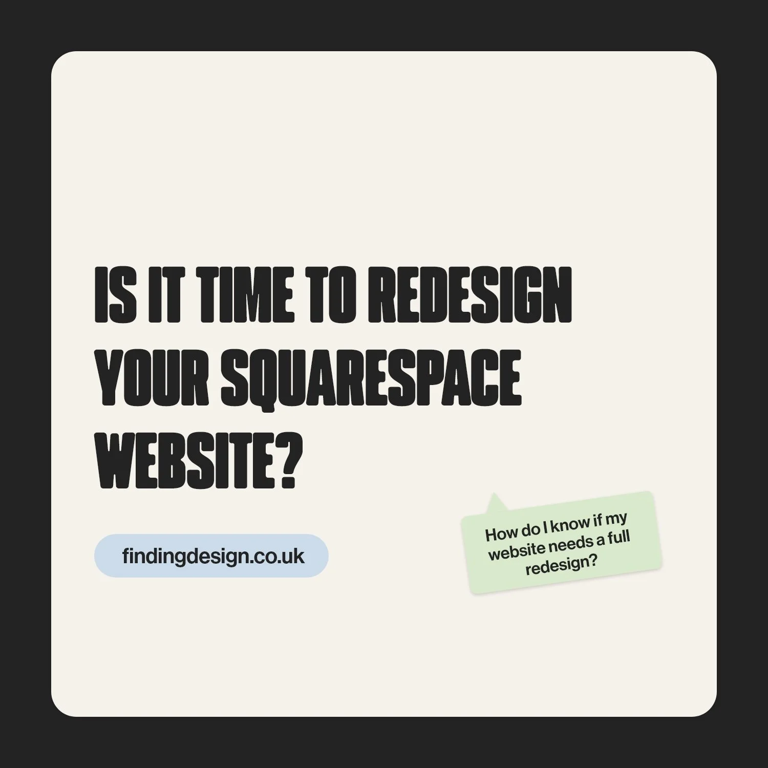 Is it time to redesign your Squarespace website?