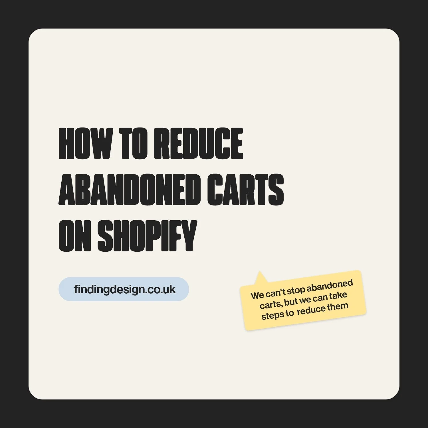 How to reduce abandoned carts on Shopify