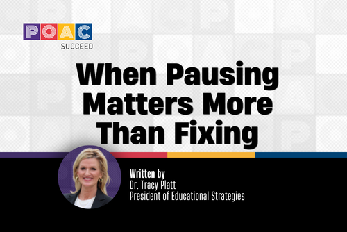 When Pausing Matters More Than Fixing