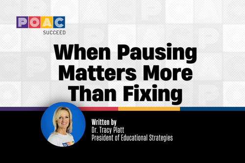 When Pausing Matters More Than Fixing