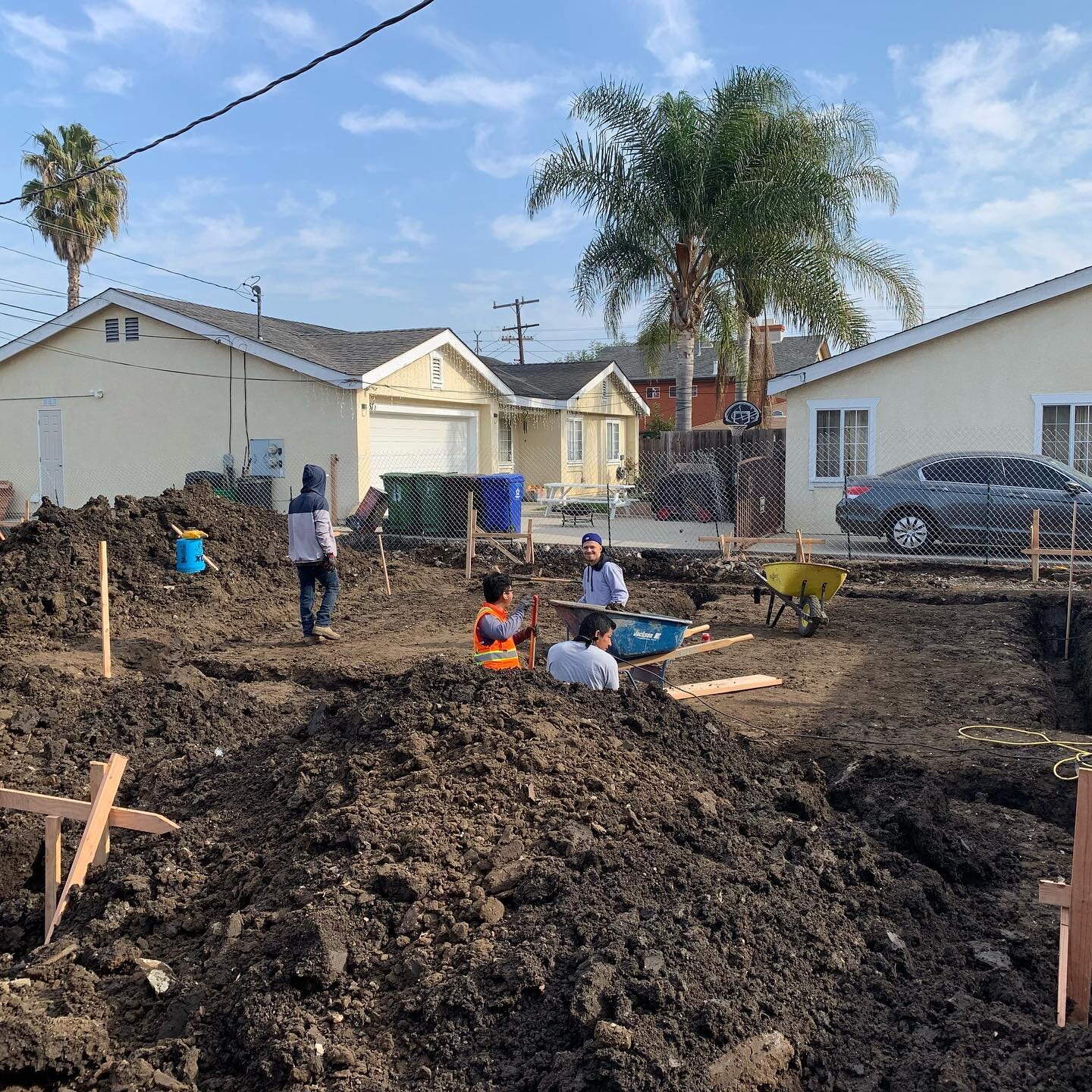 Boys are having fun in Hawthorne. Working on this addition foundation. Next will be the foundation for the detached ADU. #builder #foundation #concrete #generalcontractor #adu #developer