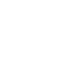 Icon of a backpack with a handle at the top, front pocket, and shoulder straps, on a black background.