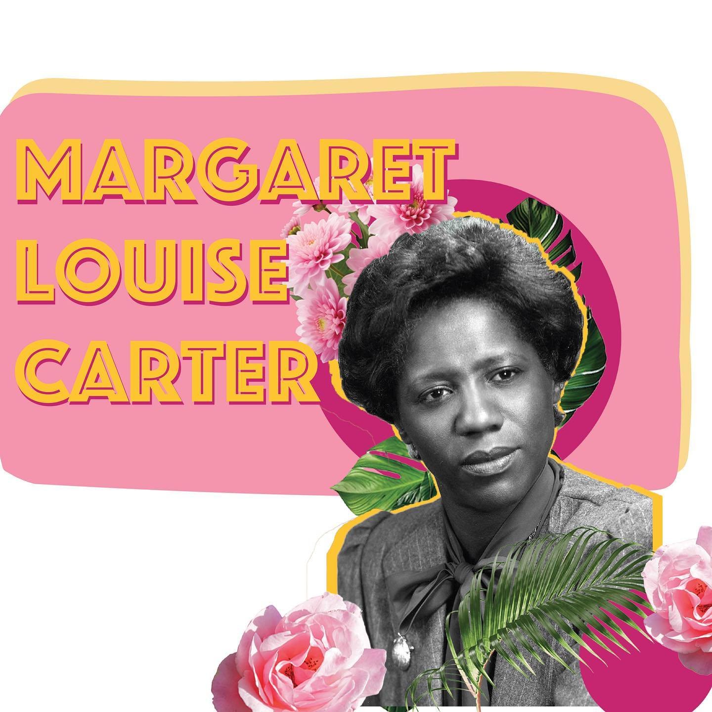 Meet Margaret Louise Carter! The final and most contemporary history making Black woman for this series. 💐💖💫✊🏾

Did you learn something new along the way? We sure did! Thanks for following and stay tuned for updates about all our various projects