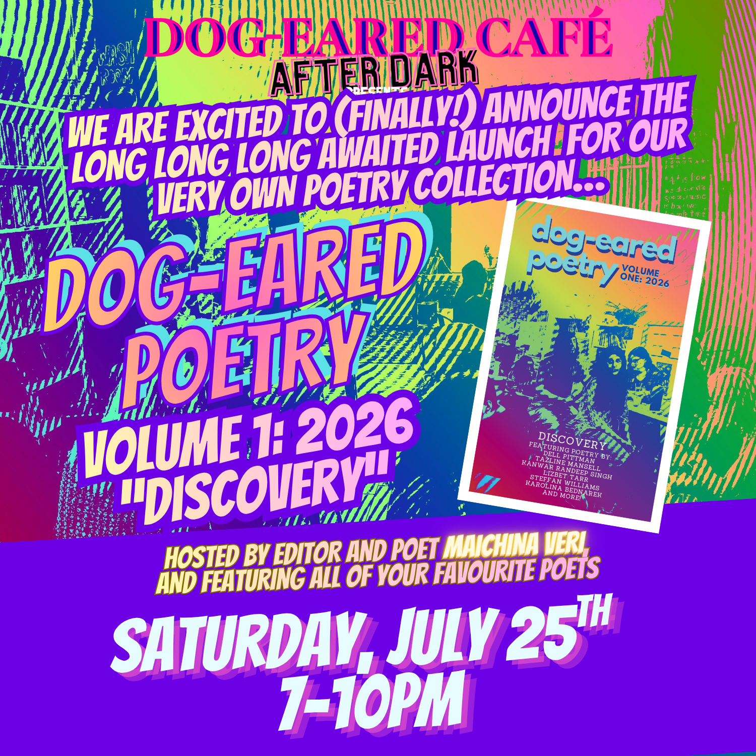 Dog-eared poetry collection book launch!