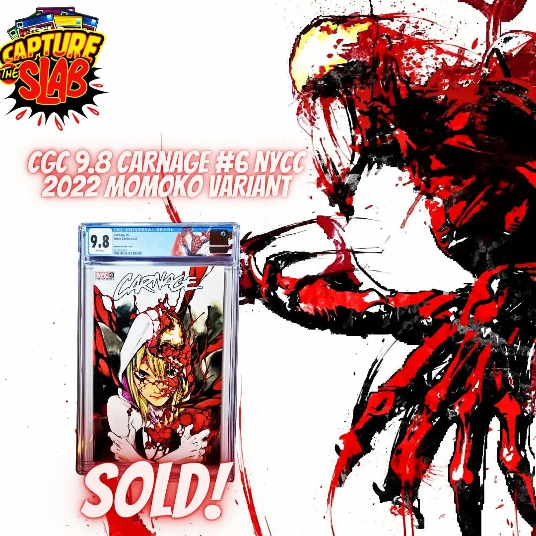 Gone! Shout out to the lucky collector who snagged this beauty for their collection. You got the juice now✌🏾

#peachmomoko #nycc #nycc2022 #limited #exclusive #spidergwen #carnage #venom #spiderman #symbiote #marvel #marvelcomics #mcu #cgc #cgcomics