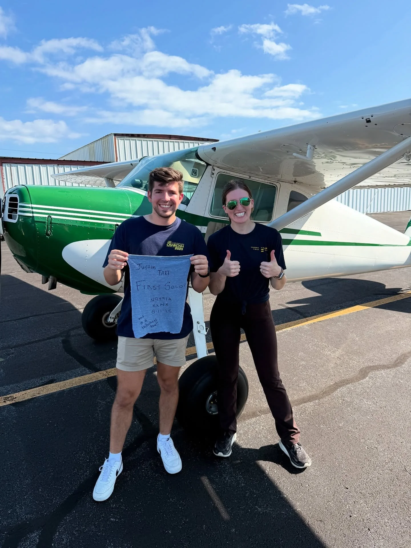 The hellish heat couldn&rsquo;t stop @justintartt from soling! Congrats Justin and Instructor @casey_ahern!
