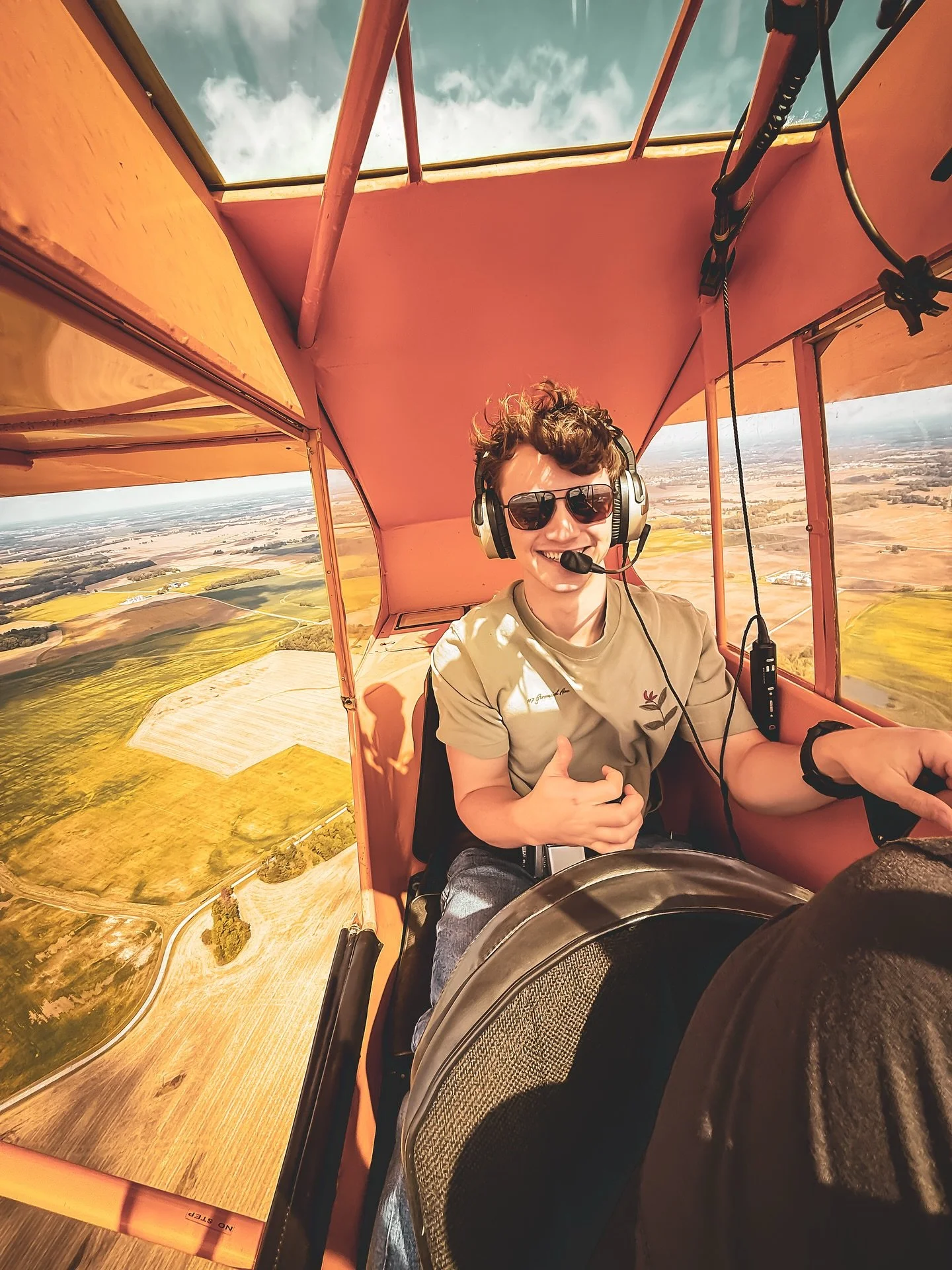 According to our very official tailwheel pilot meter @parker.thepilot is the world&rsquo;s newest tailwheel pilot! Congrats Parker and thanks for flying with us!!