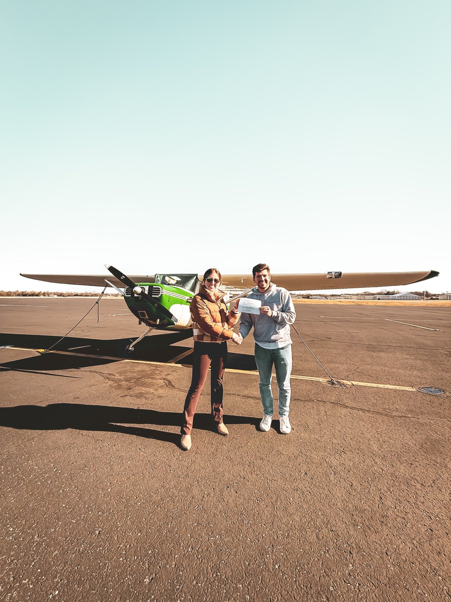 The skies just welcomed two more tailwheel maestro private pilots! 

Congrats @justintartt and @tater_san !!

And congrats to the hard working instructors @casey_ahern @the_flying_mechanic_  @misspilotlexie

Thanks DPE Sam Swift!