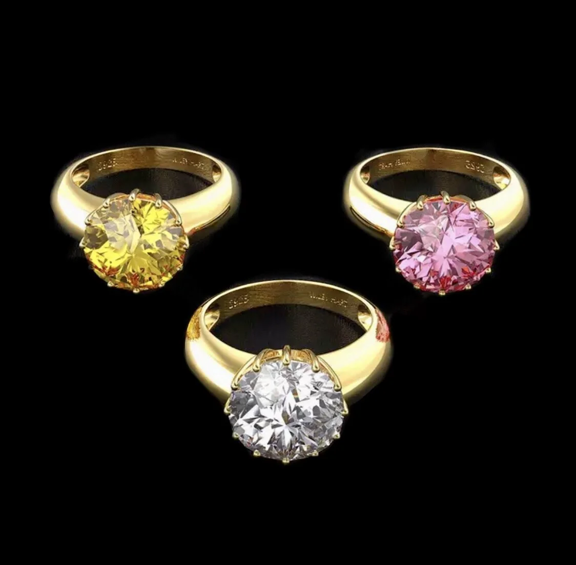 Round Sapphire Ring