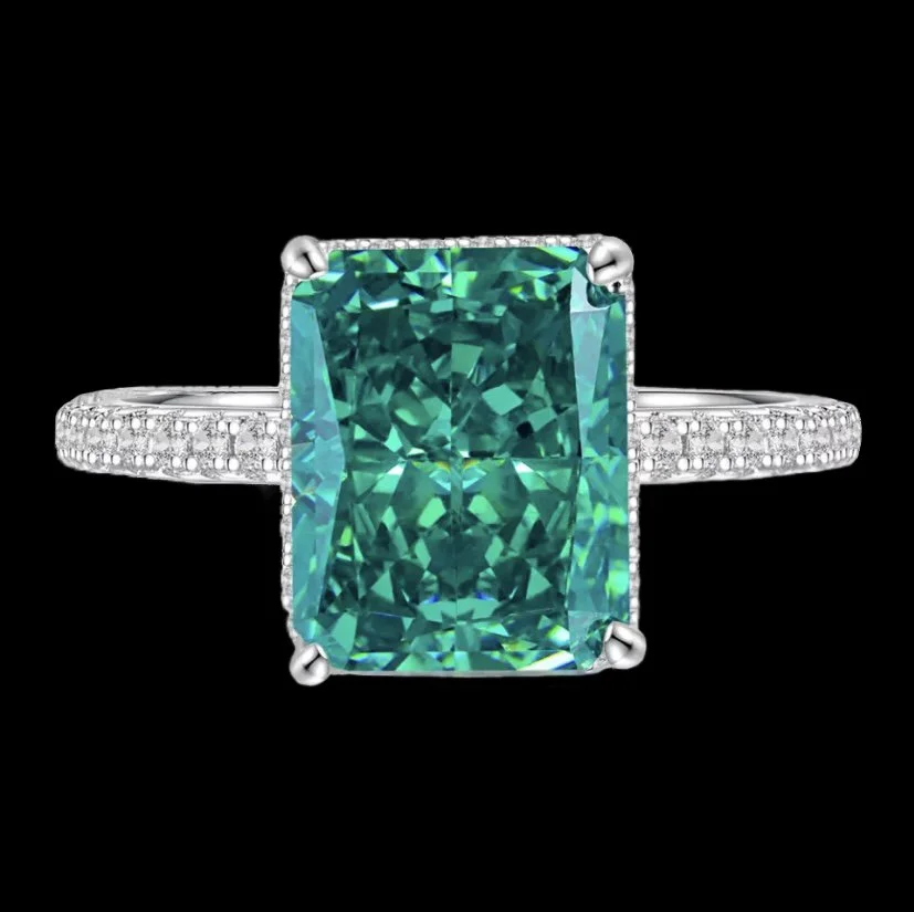 Moissanite Rectangle Ring