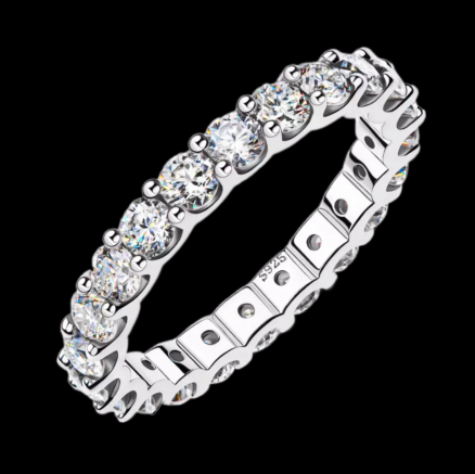 Moissanite Eternity Ring