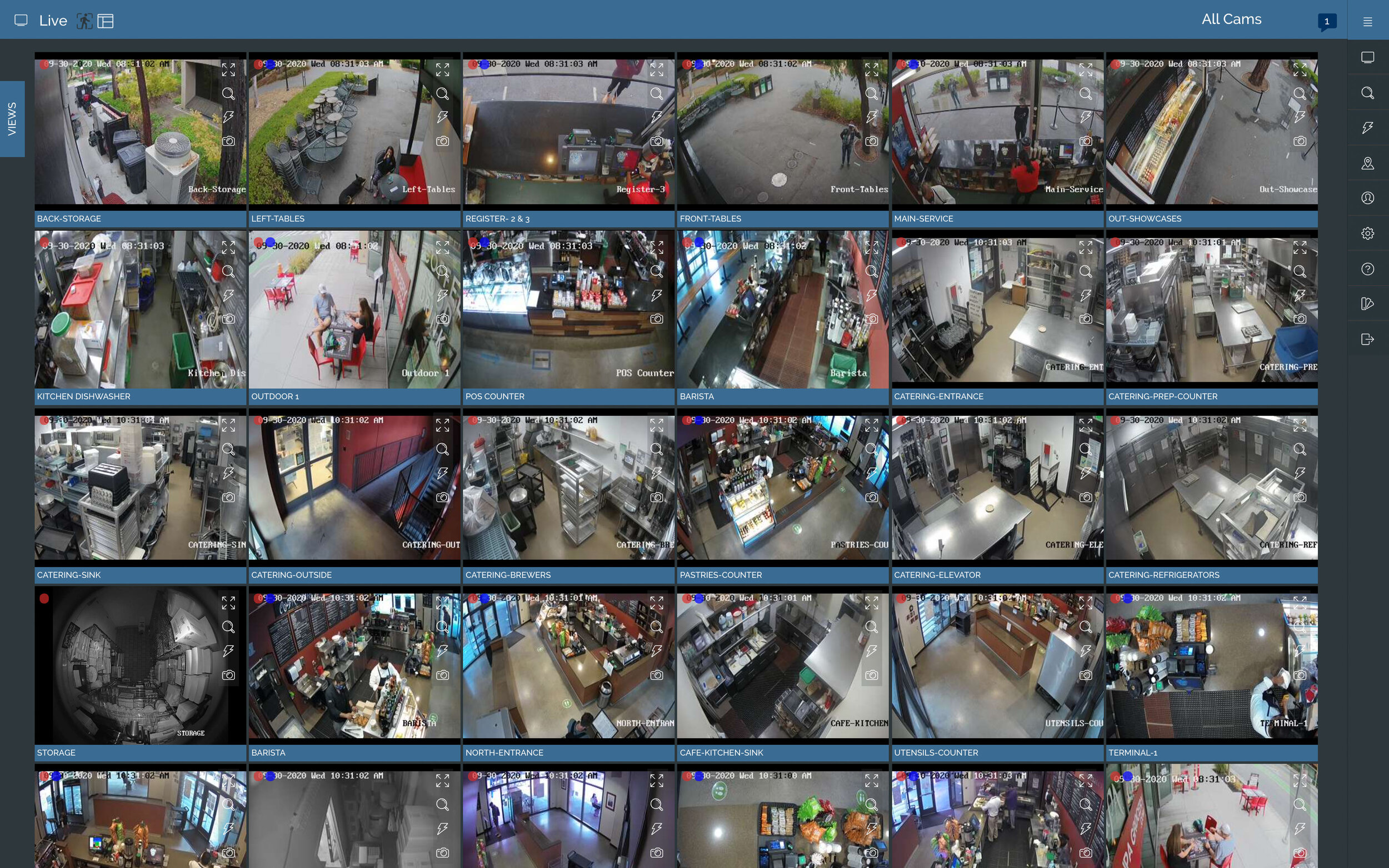 Fast live video worldwide with custom camera groups.