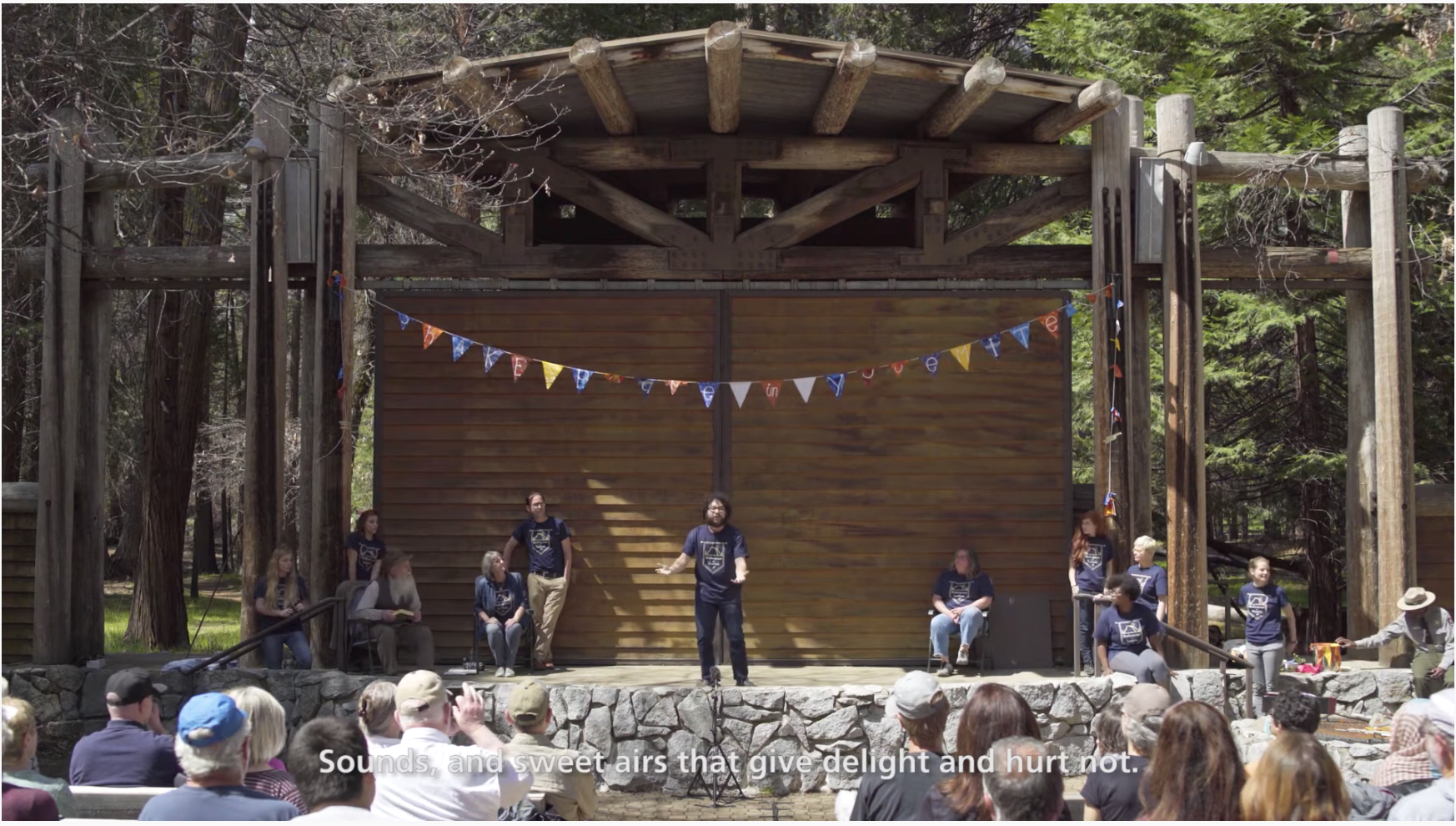 Screen capture from UC Merced – Shakespeare in Yosemite