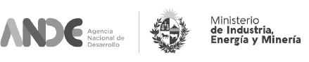 Logo ande y del Ministerio de Industria, Energía y Minería.