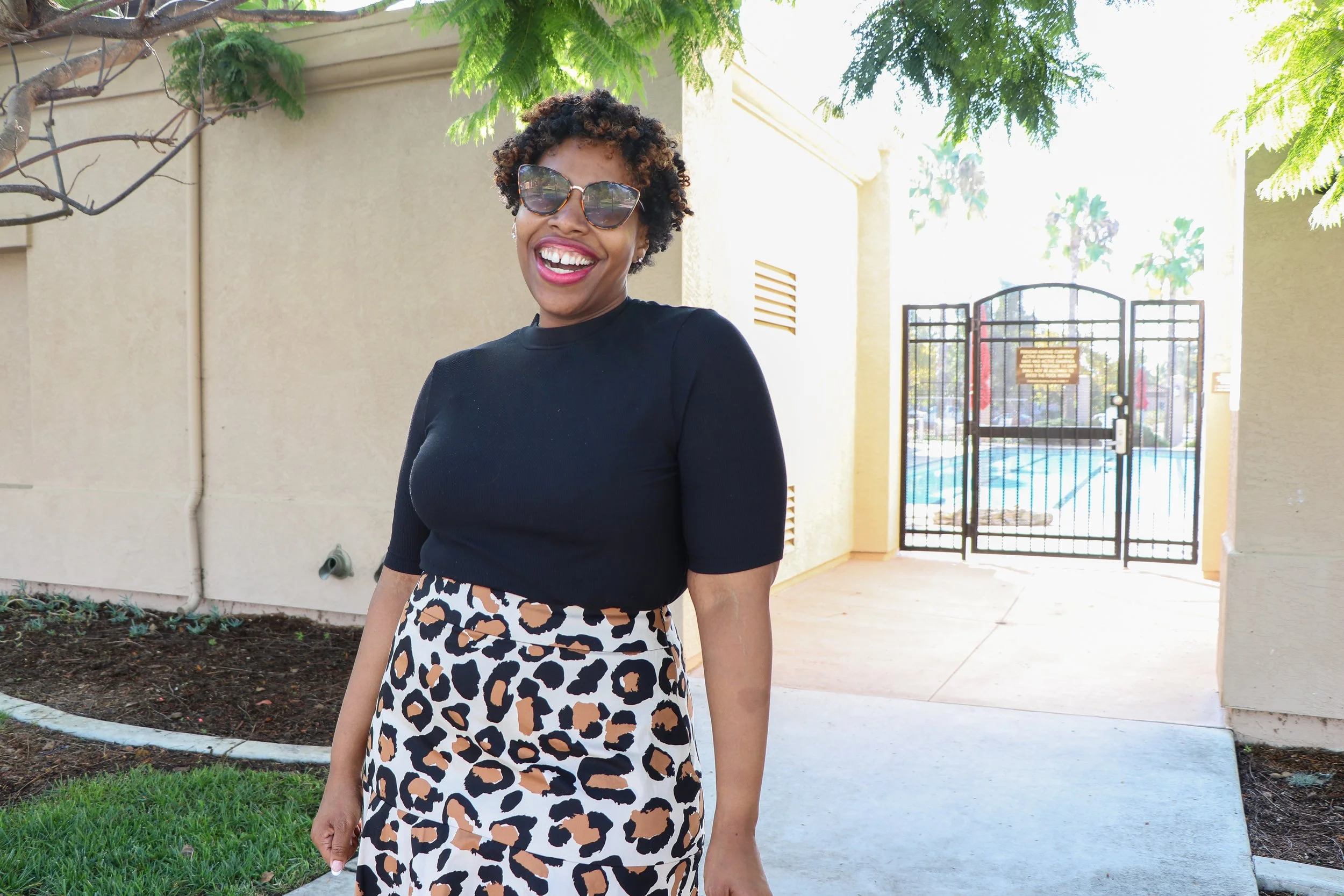 the leopard skirt: simplicity 8388