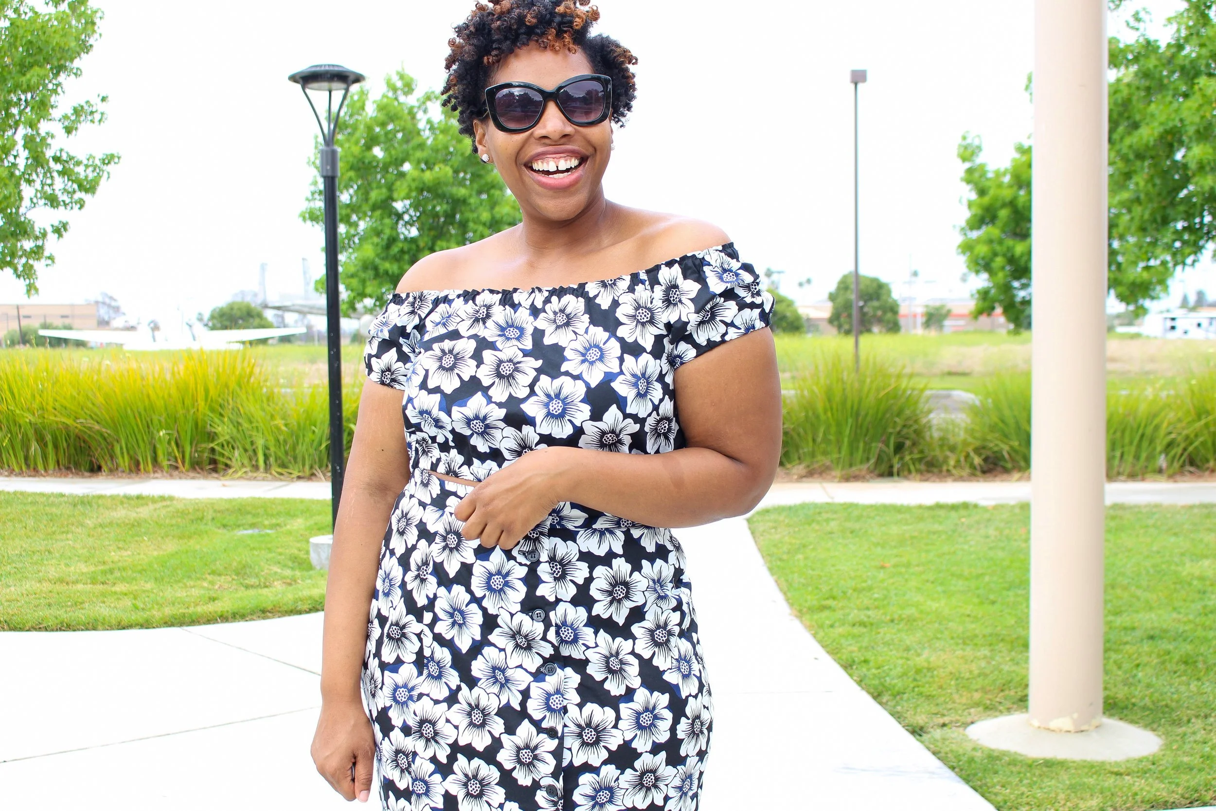 floral skirt set: mccalls 7543 &amp; simplicity 8927