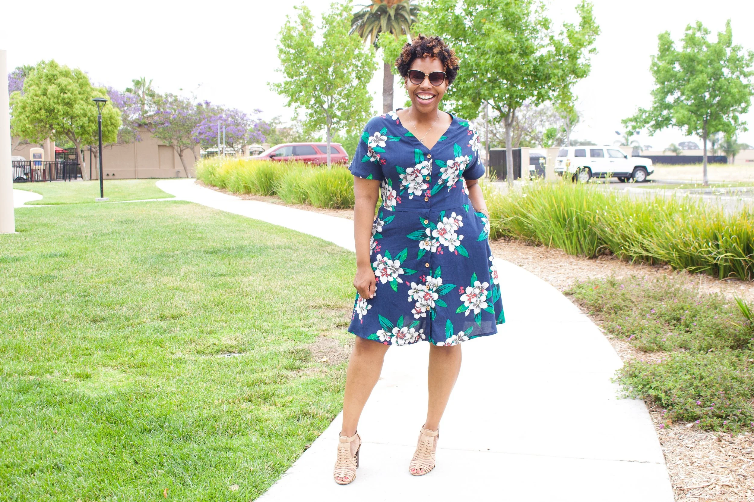 floral button up dress: mccalls 7920