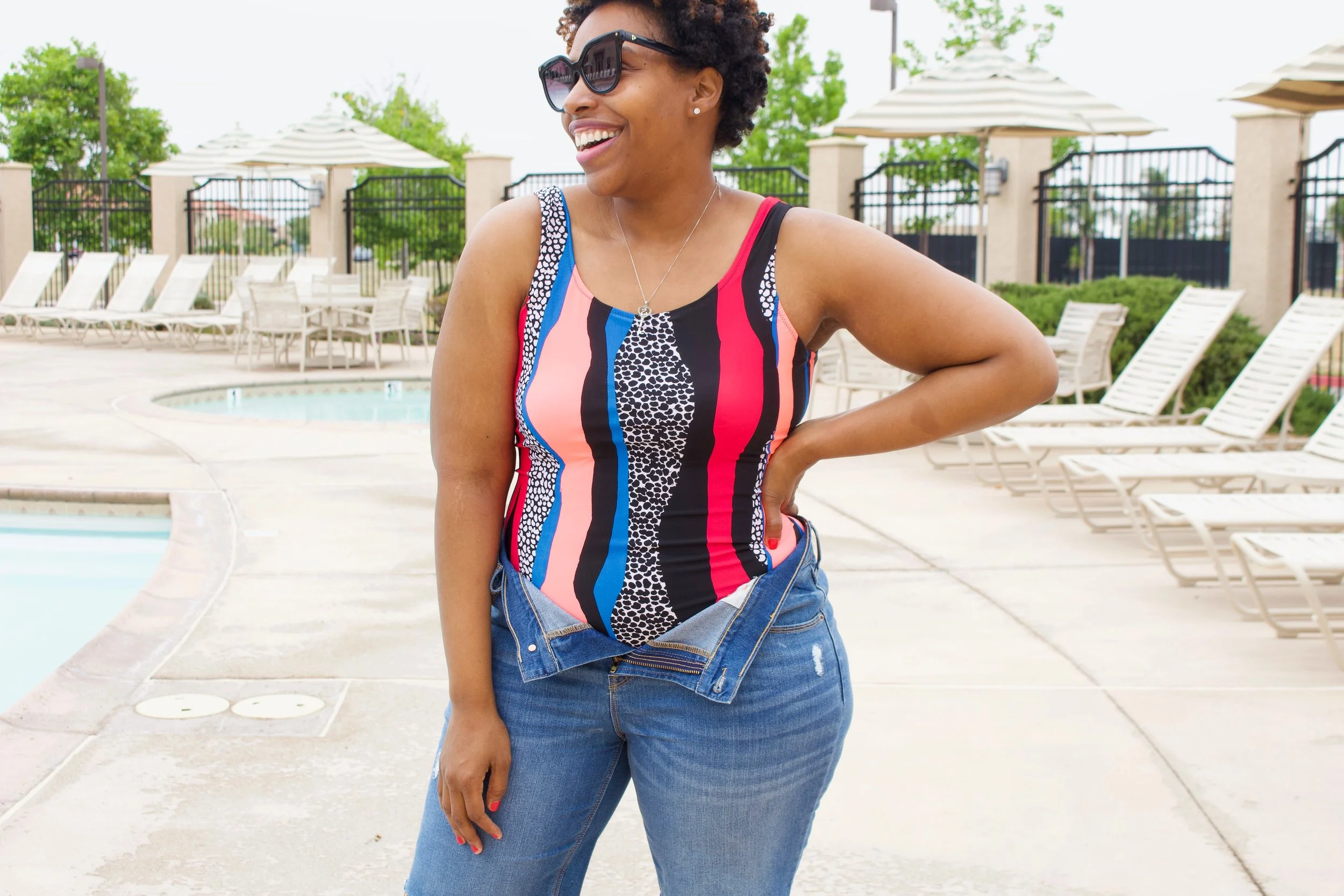 I made a swimsuit: megan nielsen cottesloe curve pattern